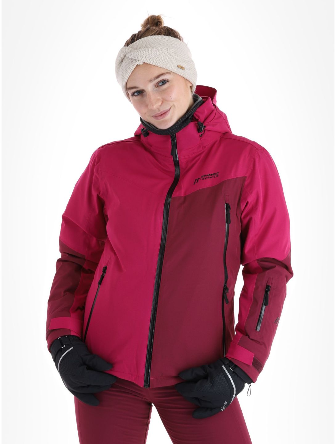 Maier Sports, Nuria veste de ski femmes Magenta / Cherry Wine bordeaux, violet 