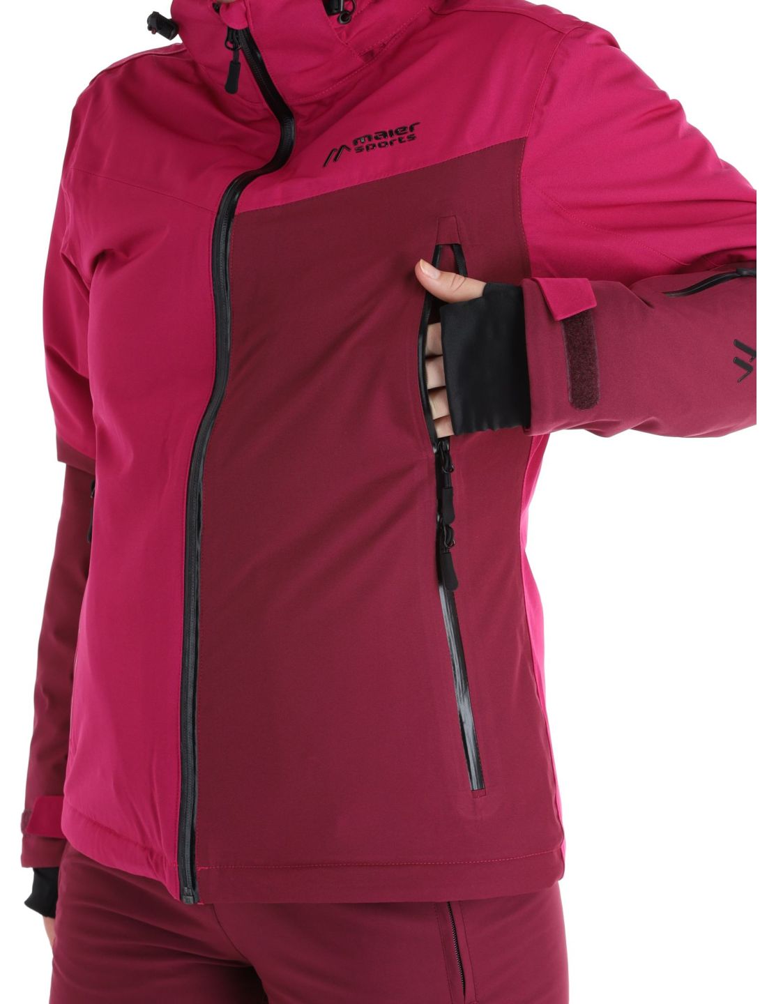 Maier Sports, Nuria veste de ski femmes Magenta / Cherry Wine bordeaux, violet 