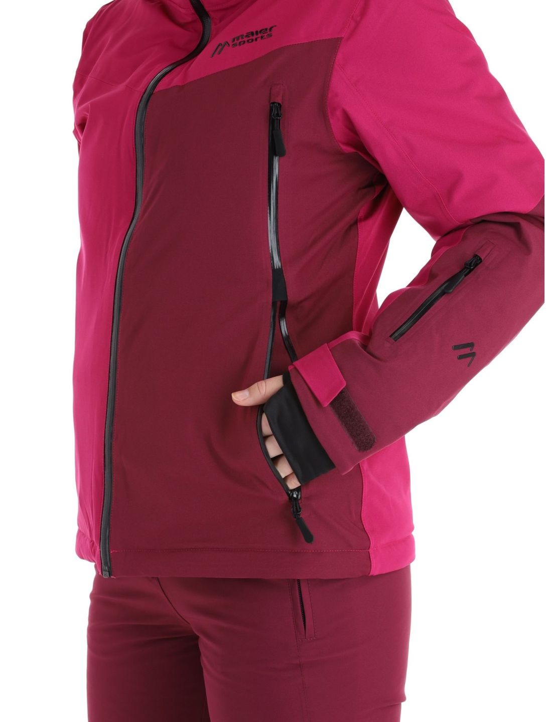 Maier Sports, Nuria veste de ski femmes Magenta / Cherry Wine bordeaux, violet 