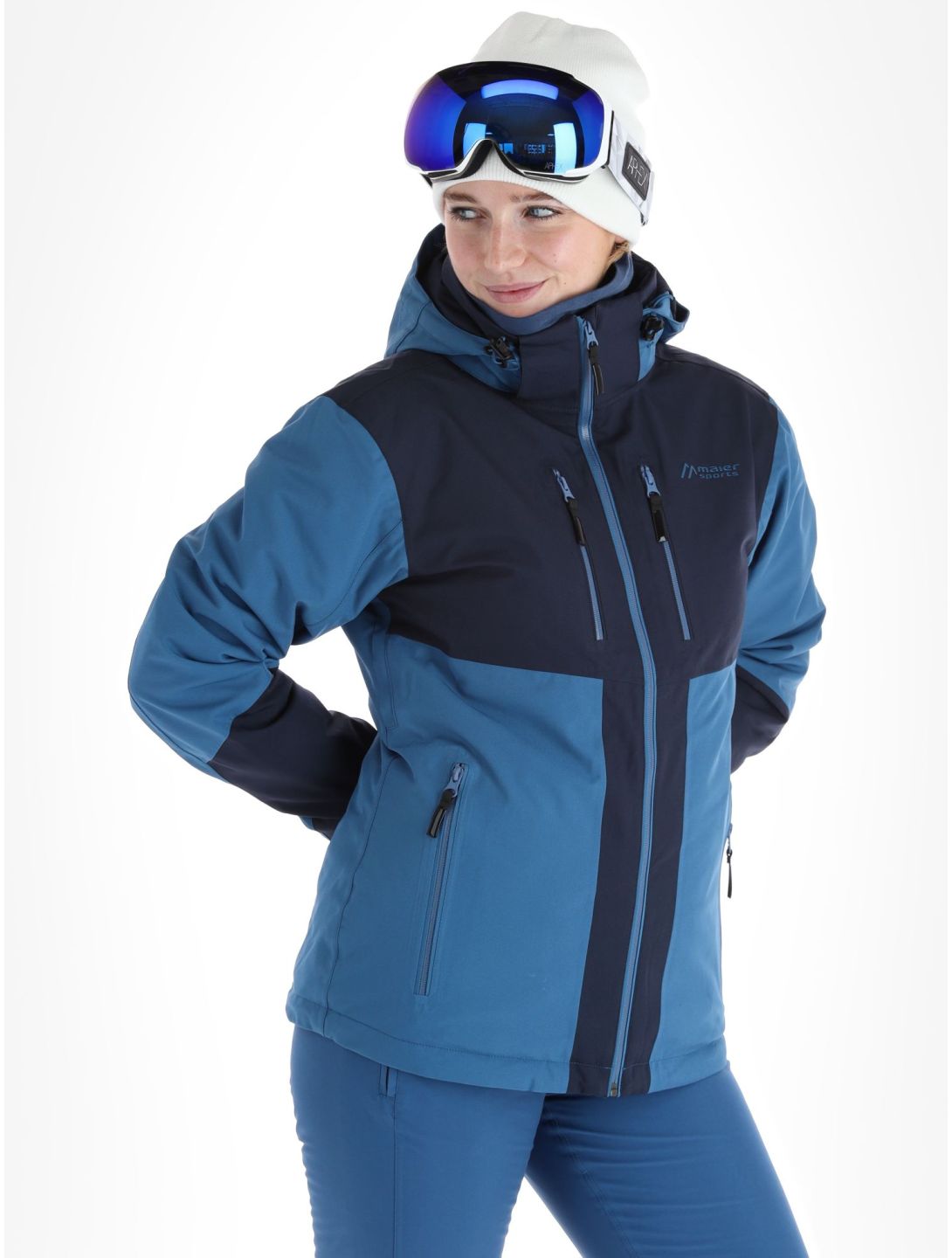 Maier Sports, Pinilla veste de ski femmes Viridian / Nightsky bleu 