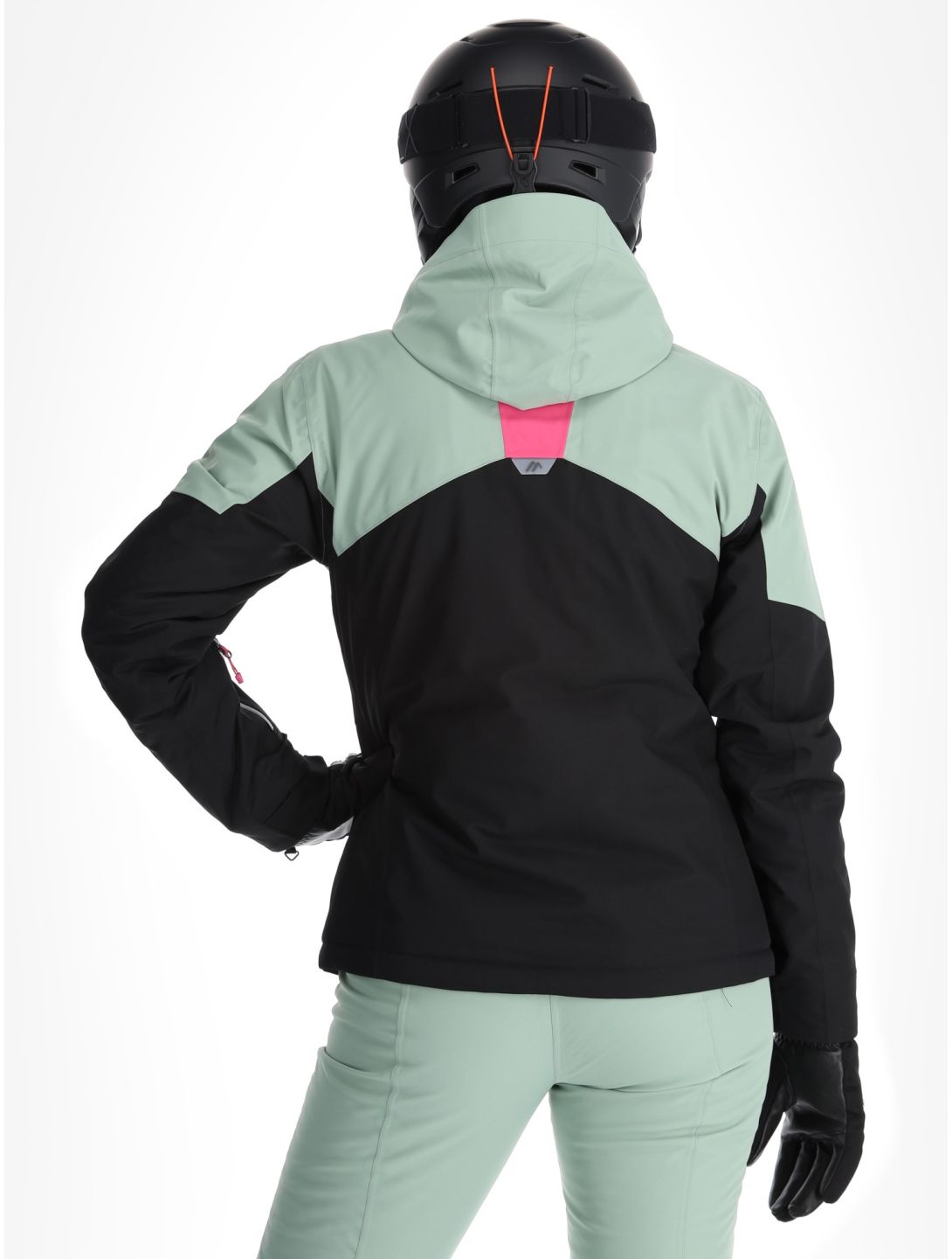 Maier Sports, Vidra veste de ski femmes Black / Luscious Moss / Pink Flambé noir, rose, vert 