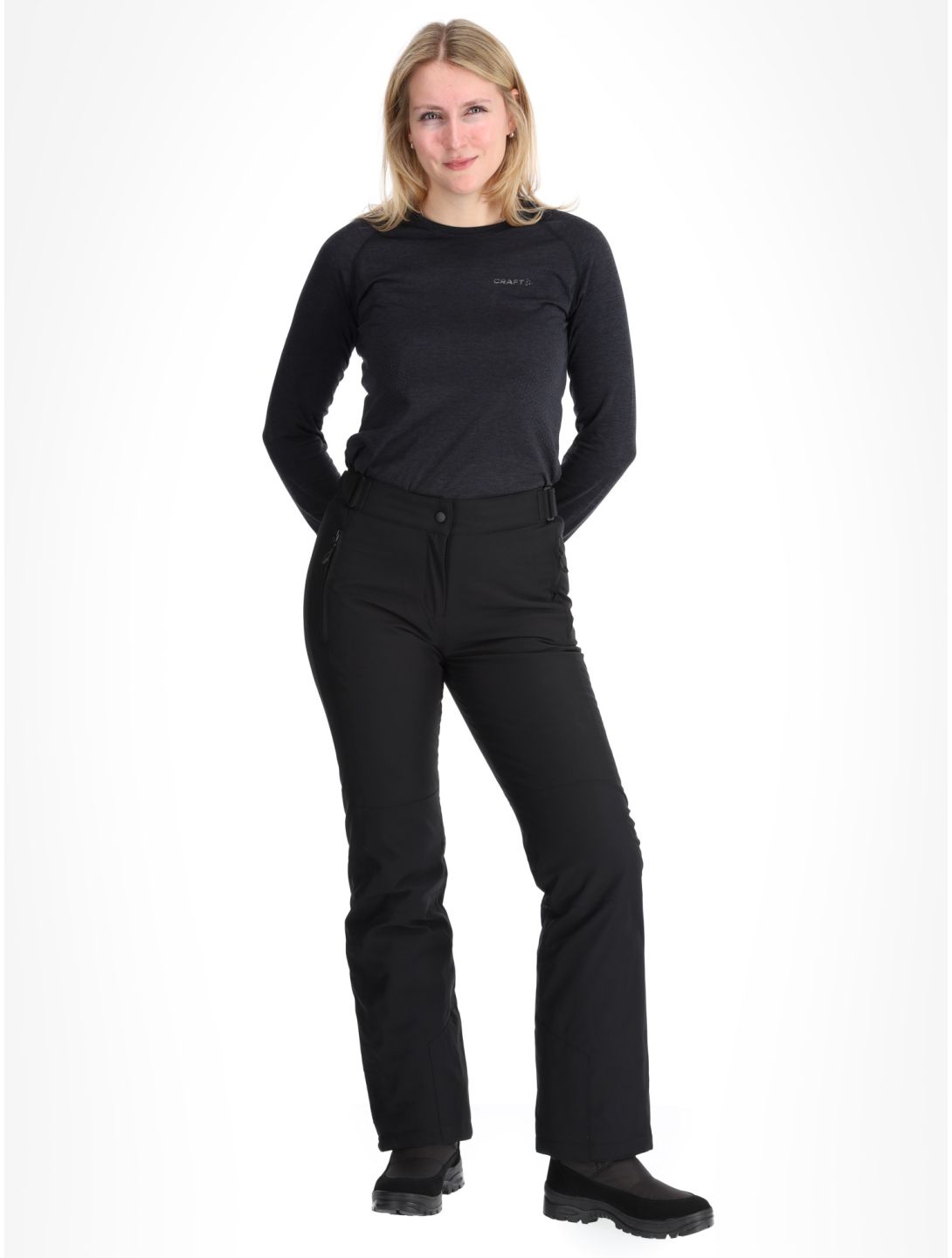 Maier Sports, Vroni Slim 2.0 pantalon de ski femmes Black noir 