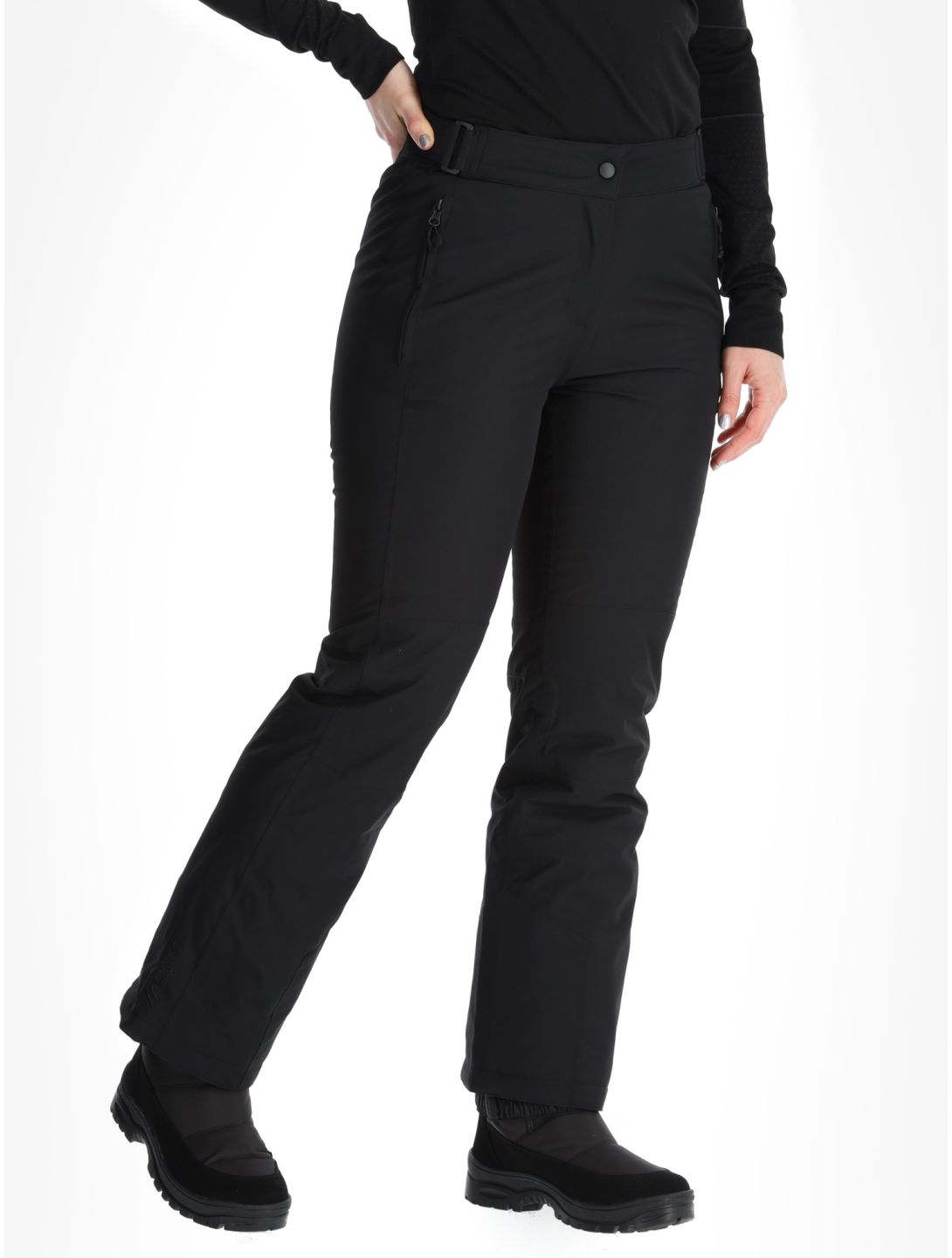 Maier Sports, Vroni Slim 2.0 pantalon de ski modèle court femmes Black noir 