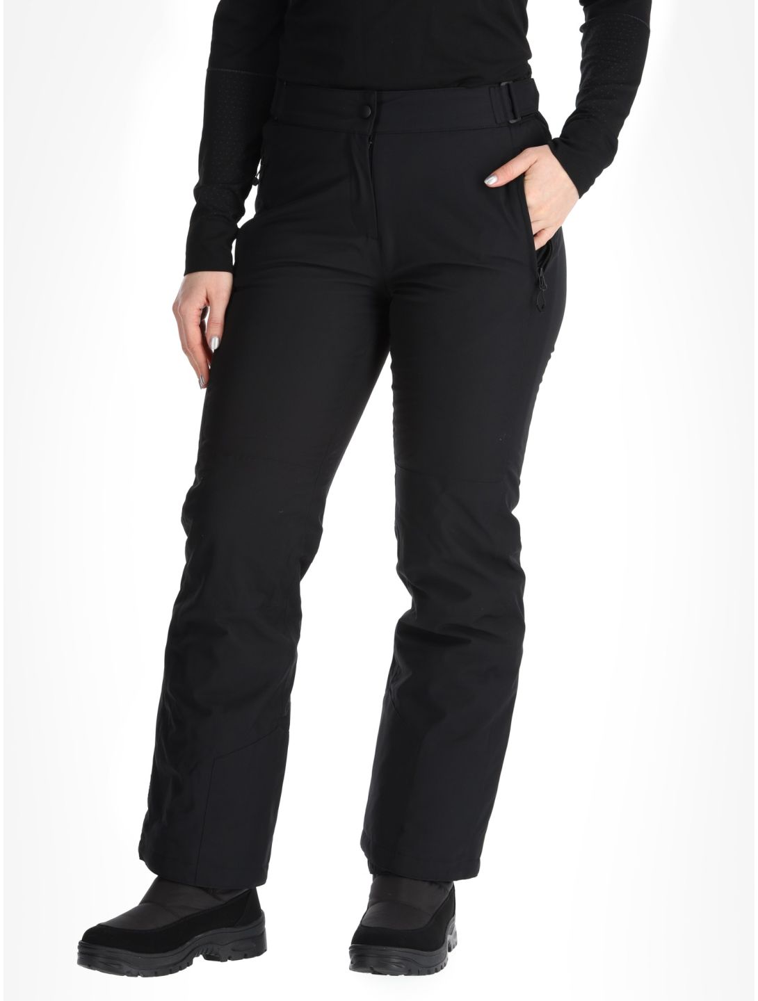 Maier Sports, Vroni Slim 2.0 pantalon de ski modèle court femmes Black noir 