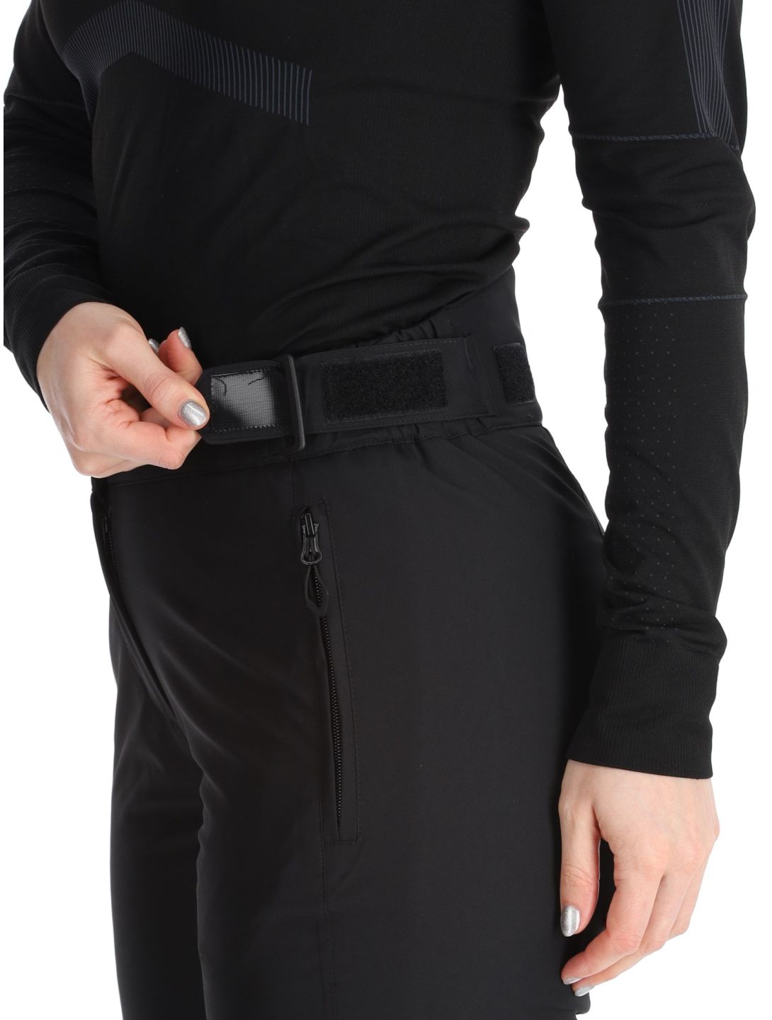 Maier Sports, Vroni Slim 2.0 pantalon de ski modèle court femmes Black noir 