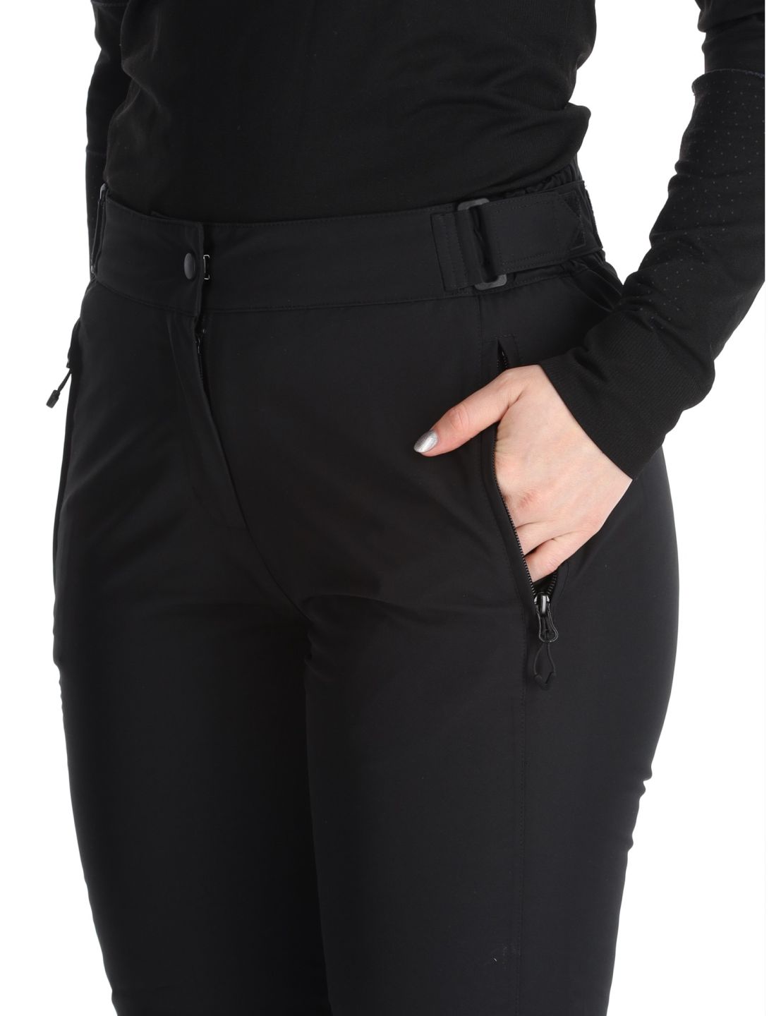 Maier Sports, Vroni Slim 2.0 pantalon de ski modèle court femmes Black noir 