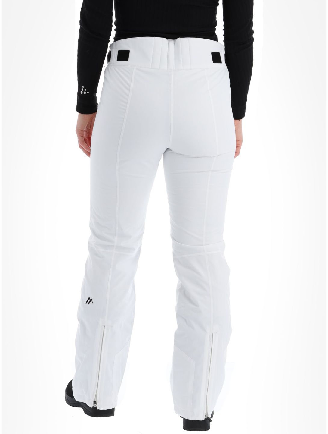 Maier Sports, Vroni slim pantalon de ski femmes White blanc 