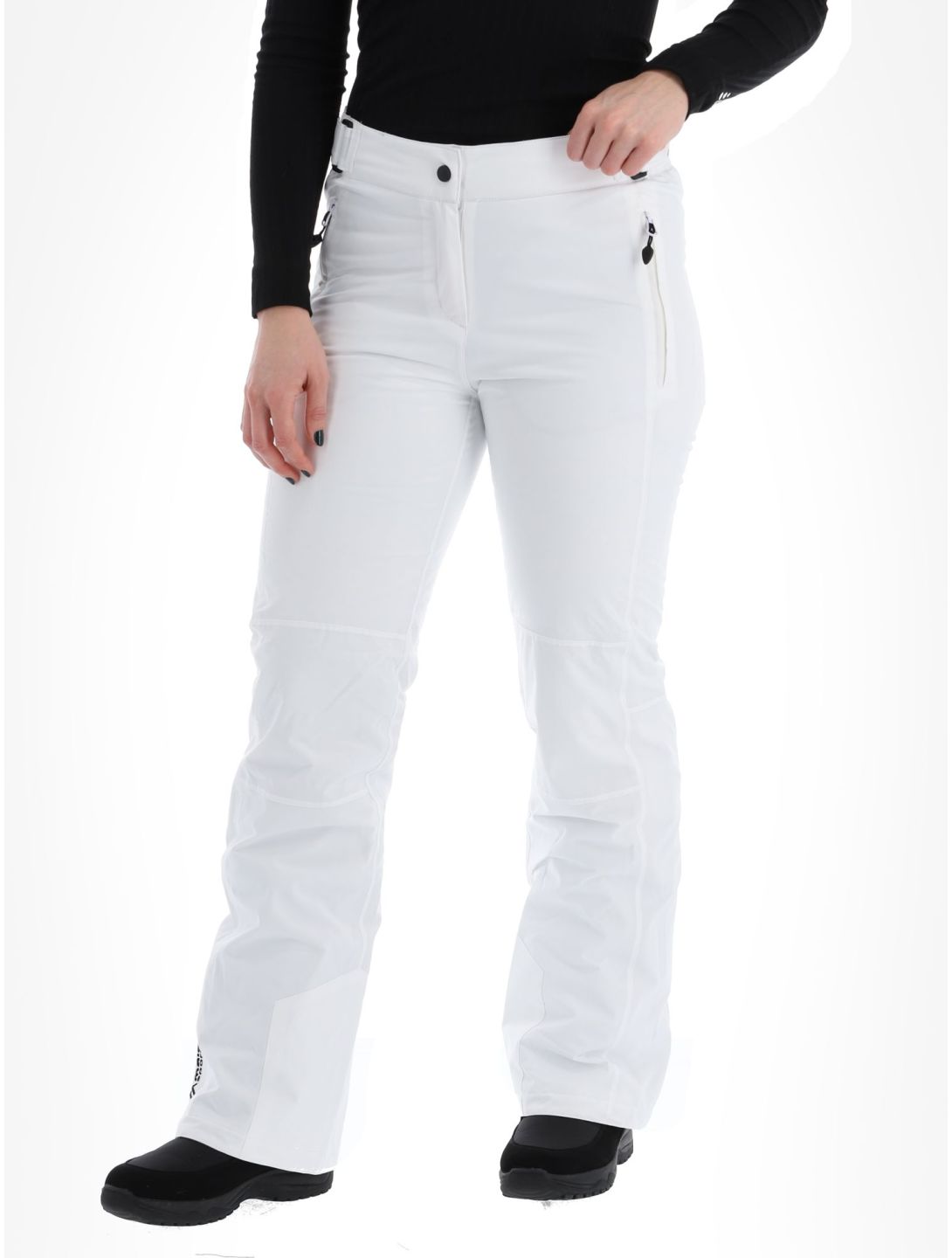 Maier Sports, Vroni slim pantalon de ski femmes White blanc 