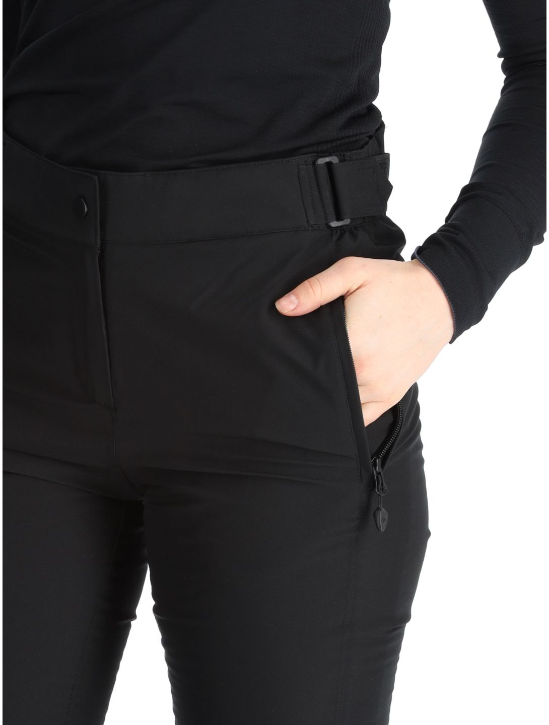 Maier Sports, Vroni slim pantalon de ski femmes Black noir 