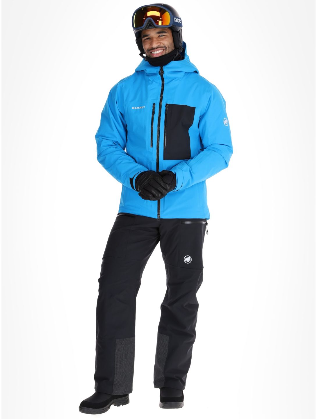 Mammut, Stoney HS Thermo Hooded veste de ski hommes Glacier Blue / Black bleu, noir 