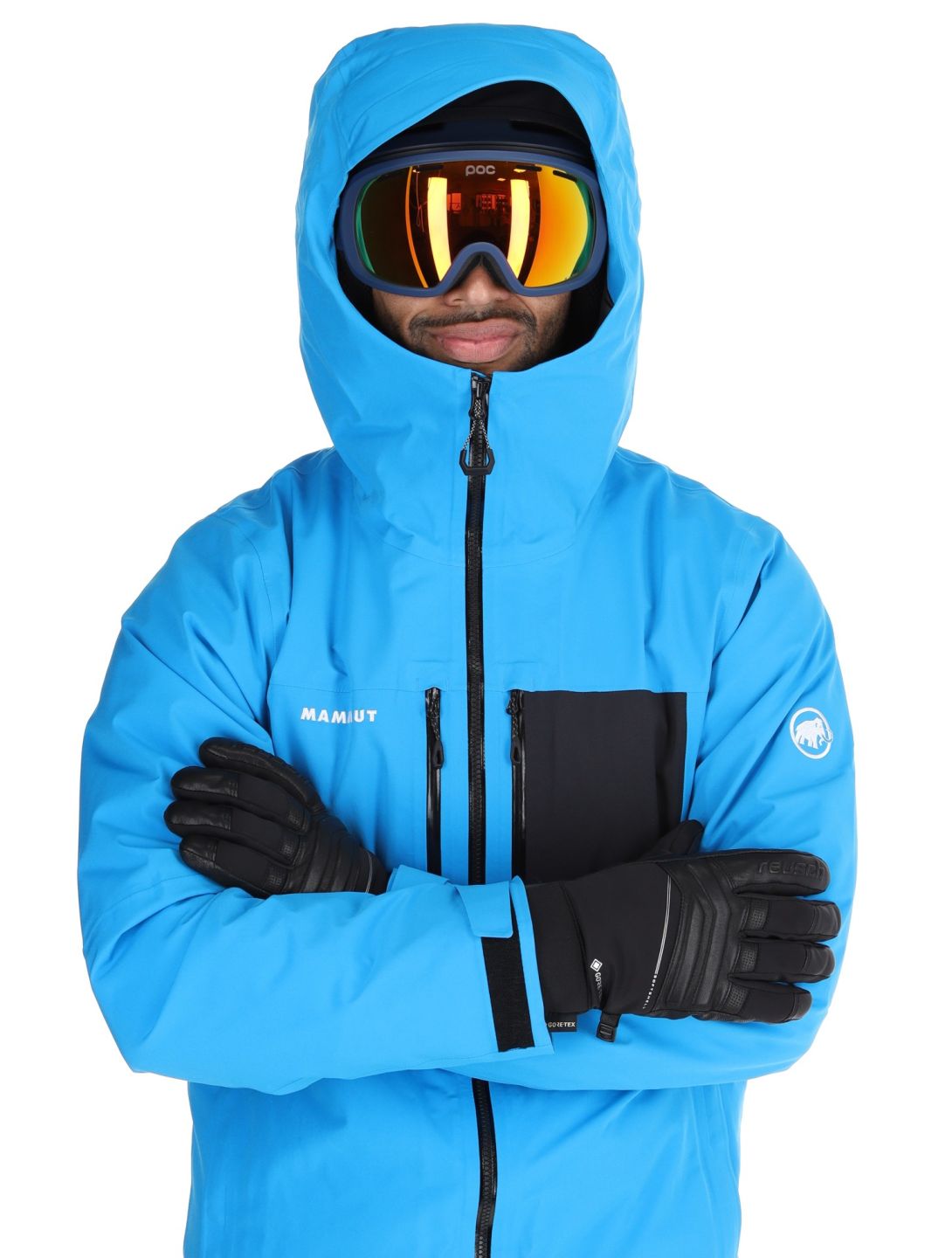 Mammut, Stoney HS Thermo Hooded veste de ski hommes Glacier Blue / Black bleu, noir 