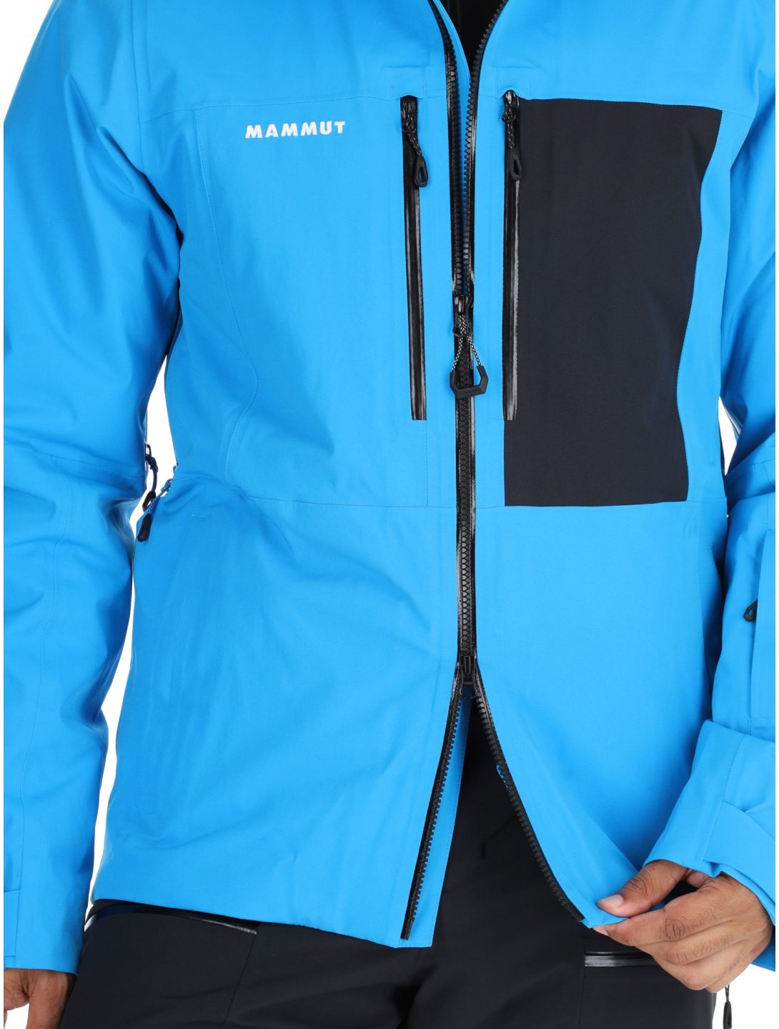 Mammut, Stoney HS Thermo Hooded veste de ski hommes Glacier Blue / Black bleu, noir 