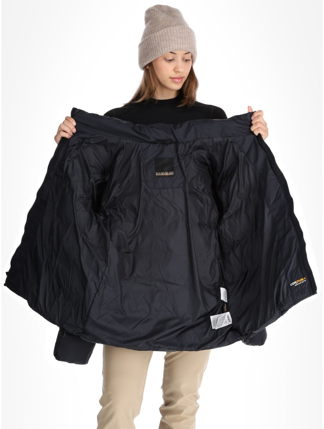 Napapijri, Puffer open W veste de ski femmes Black noir 