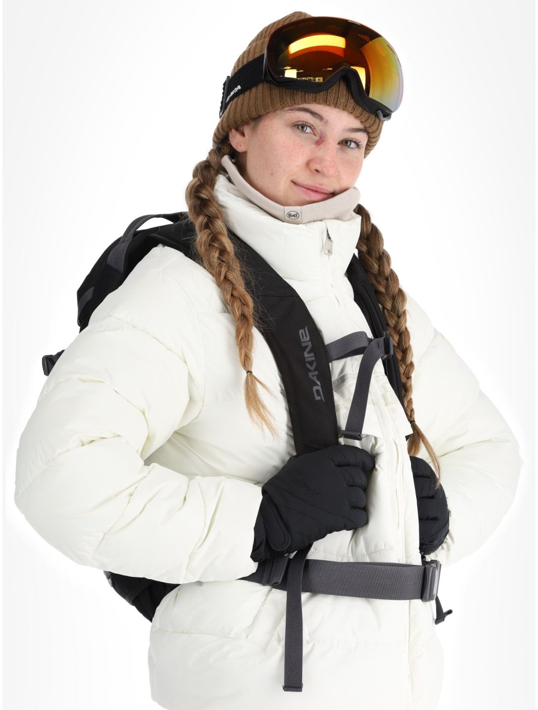 Napapijri, Puffer open W veste de ski femmes White Heron blanc 