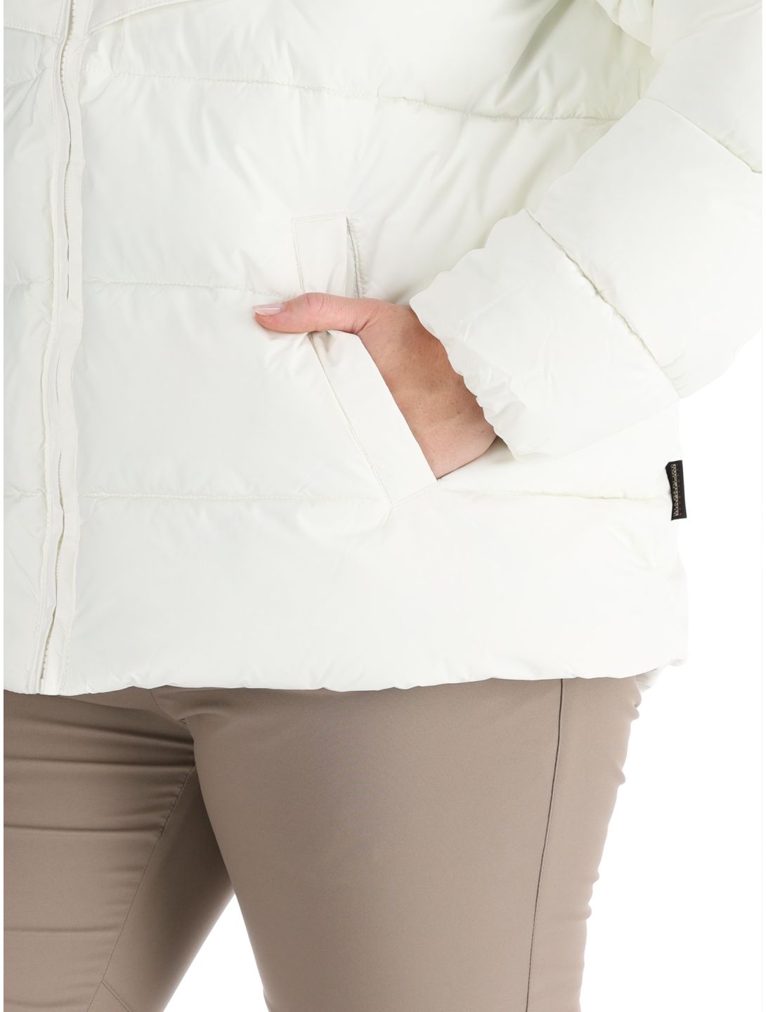 Napapijri, Puffer open W veste de ski femmes White Heron blanc 