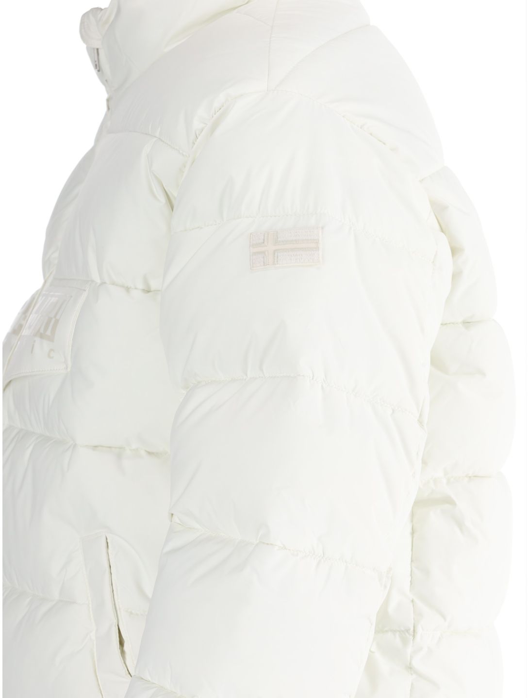 Napapijri, Puffer open W veste de ski femmes White Heron blanc 