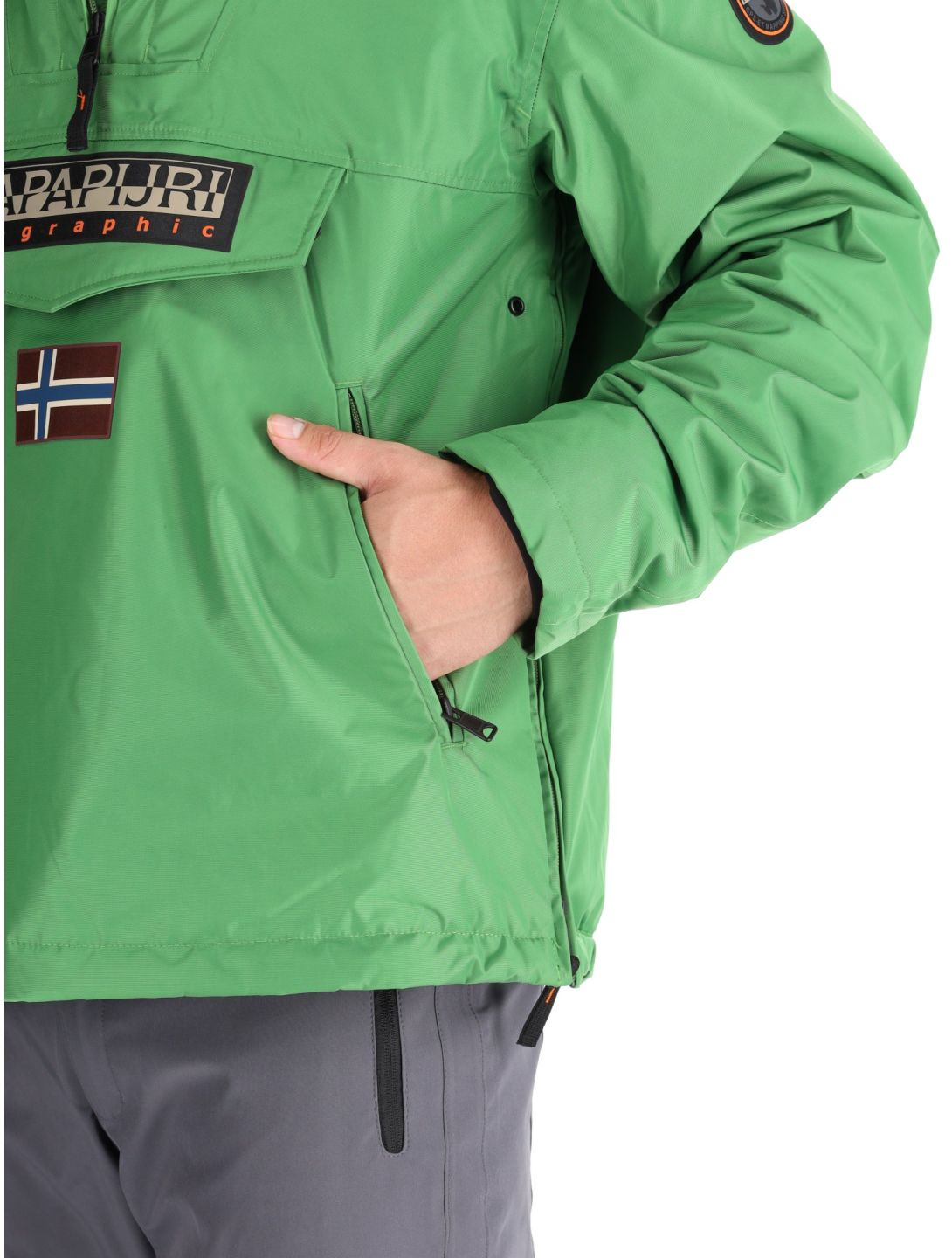 Napapijri, Rainforest Next anorak d'hiver hommes Kelly Green vert 