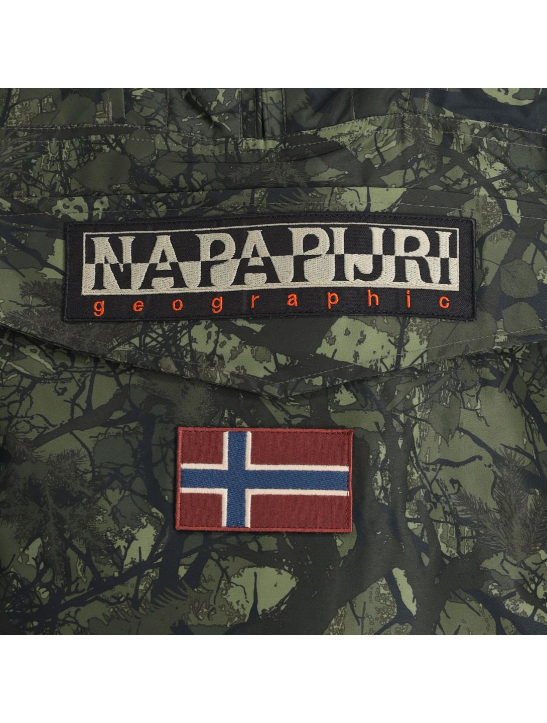 Napapijri, Rainforest Pocket Prt 2 (2022/2023) anorak d'hiver hommes camo vert 