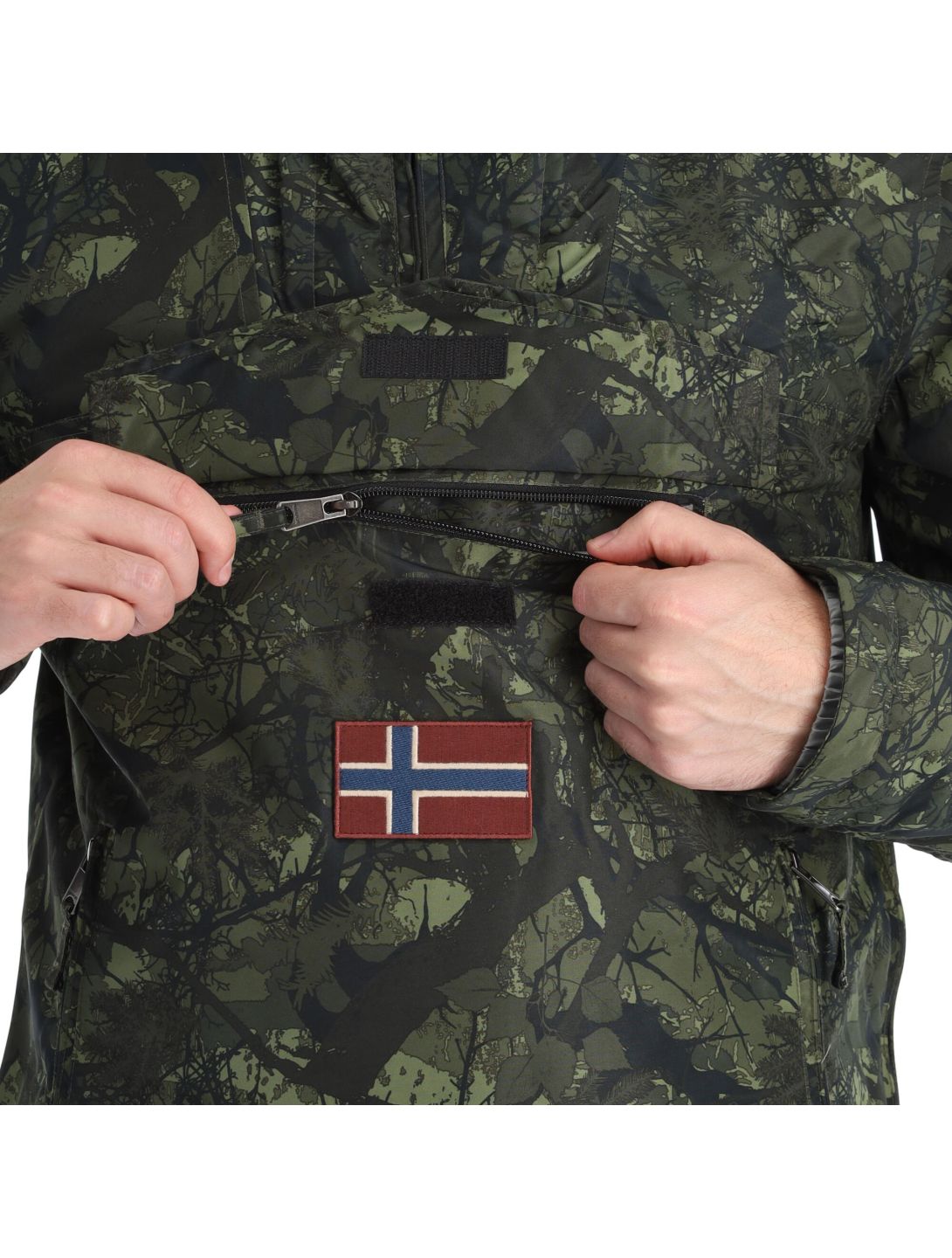 Napapijri, Rainforest Pocket Prt 2 (2022/2023) anorak d'hiver hommes camo vert 