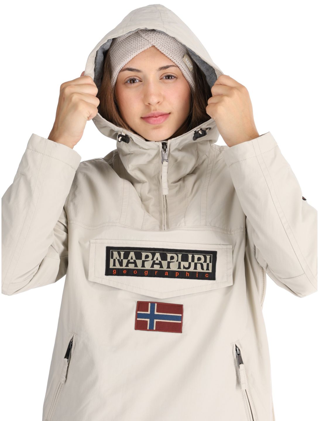 Napapijri, Rainforest W Pkt 4 anorak d'hiver femmes Beige Silver beige 