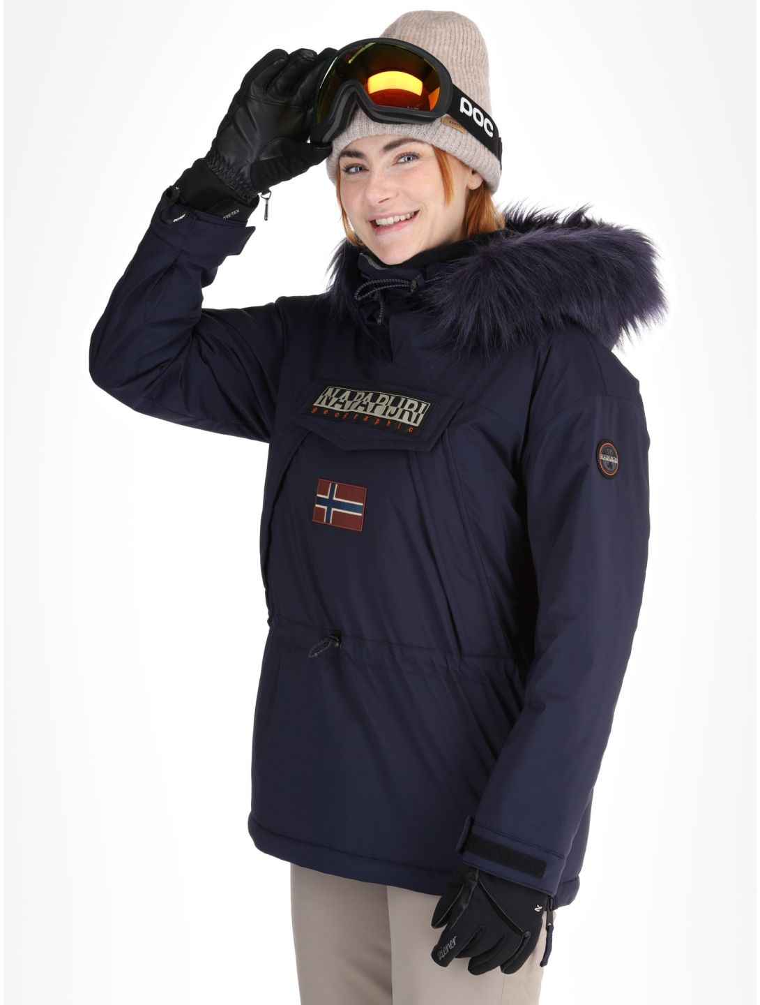 Napapijri, Skidoo W 2.0 anorak d'hiver femmes Blue Marine bleu 