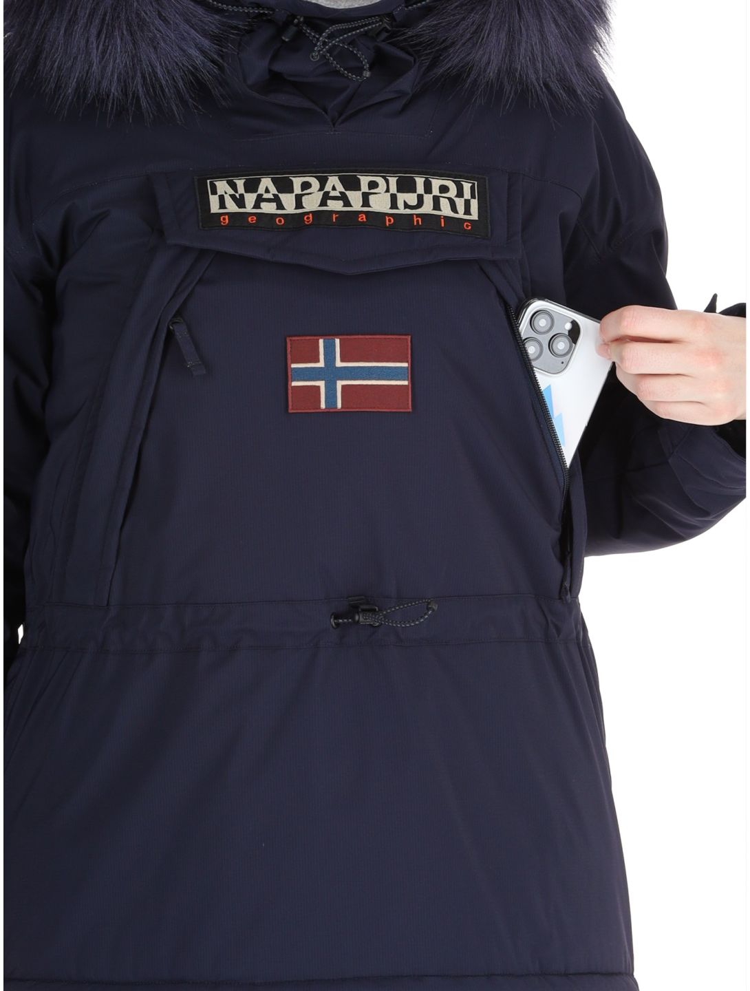 Napapijri, Skidoo W 2.0 anorak d'hiver femmes Blue Marine bleu 