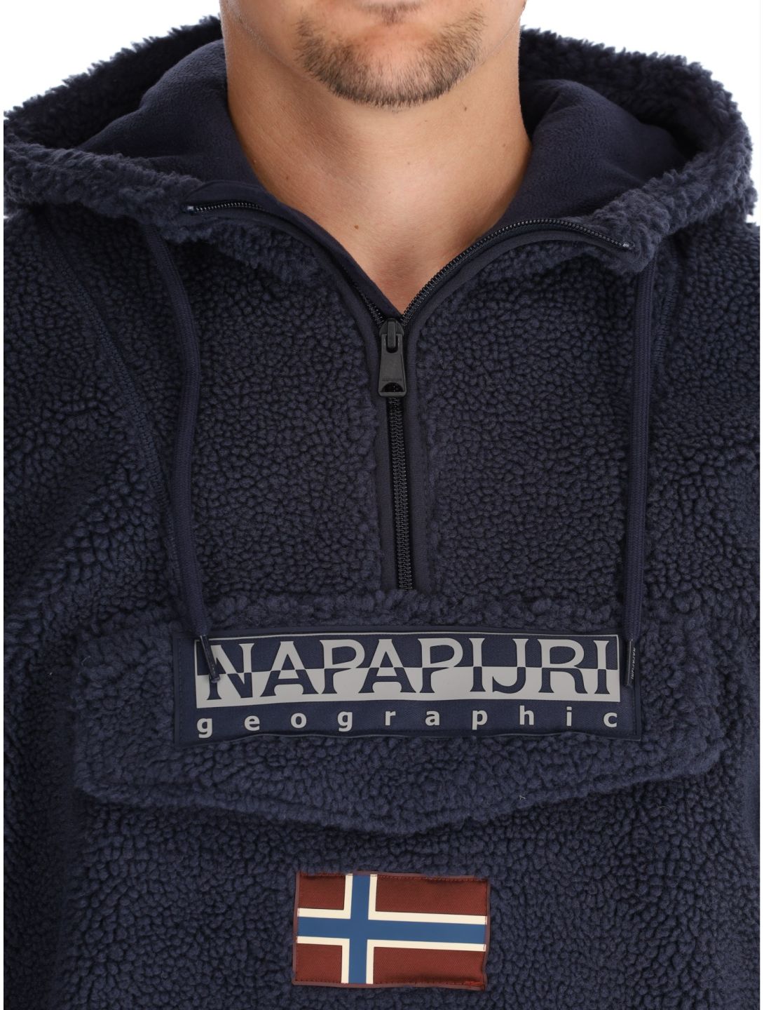 Napapijri, T-Burgee Curly pull hommes Blue Marine bleu 