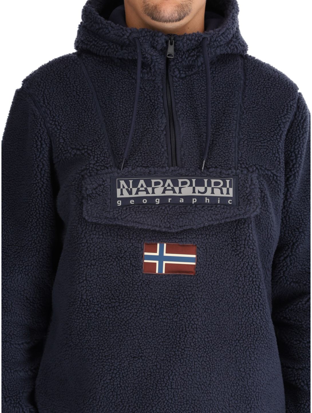 Napapijri, T-Burgee Curly pull hommes Blue Marine bleu 