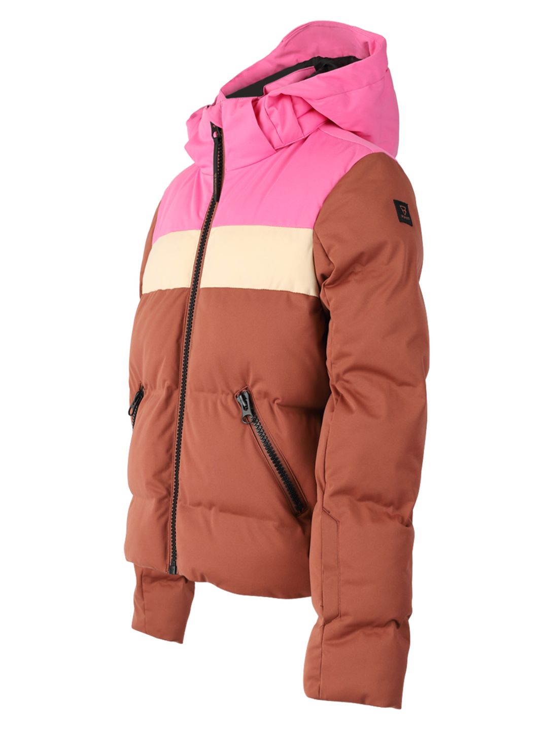 Brunotti, Niagony veste de ski enfants Mahoganny brun, rose 