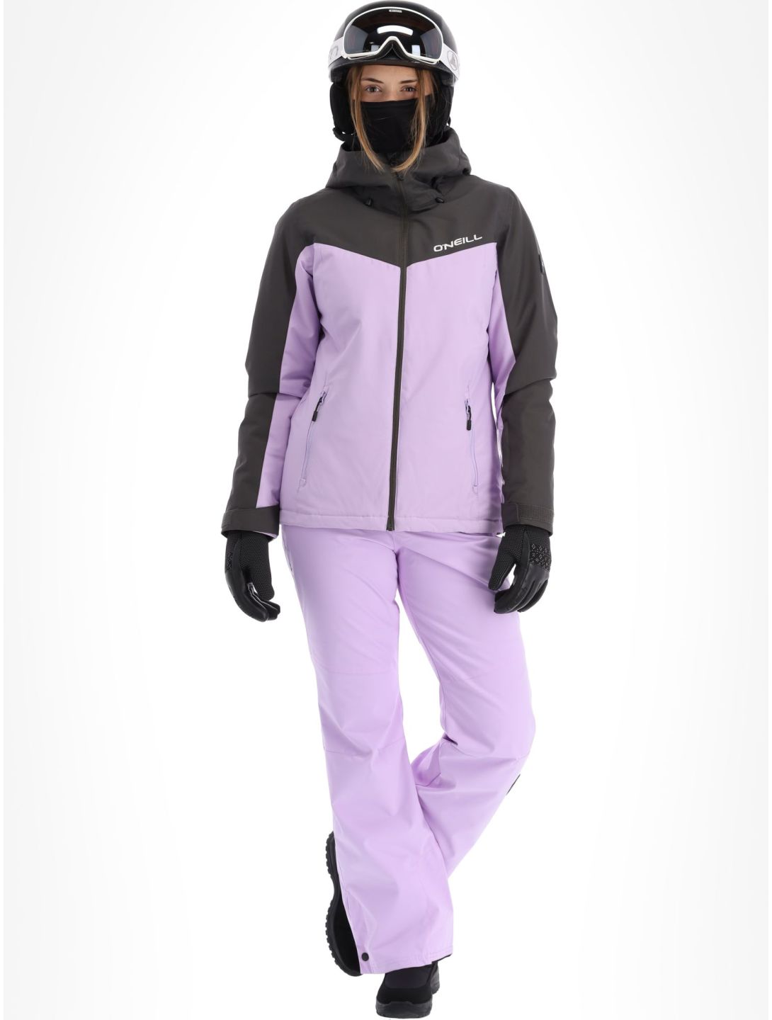 O'Neill, Aplite veste de ski femmes Raven Colour Block gris, rose 