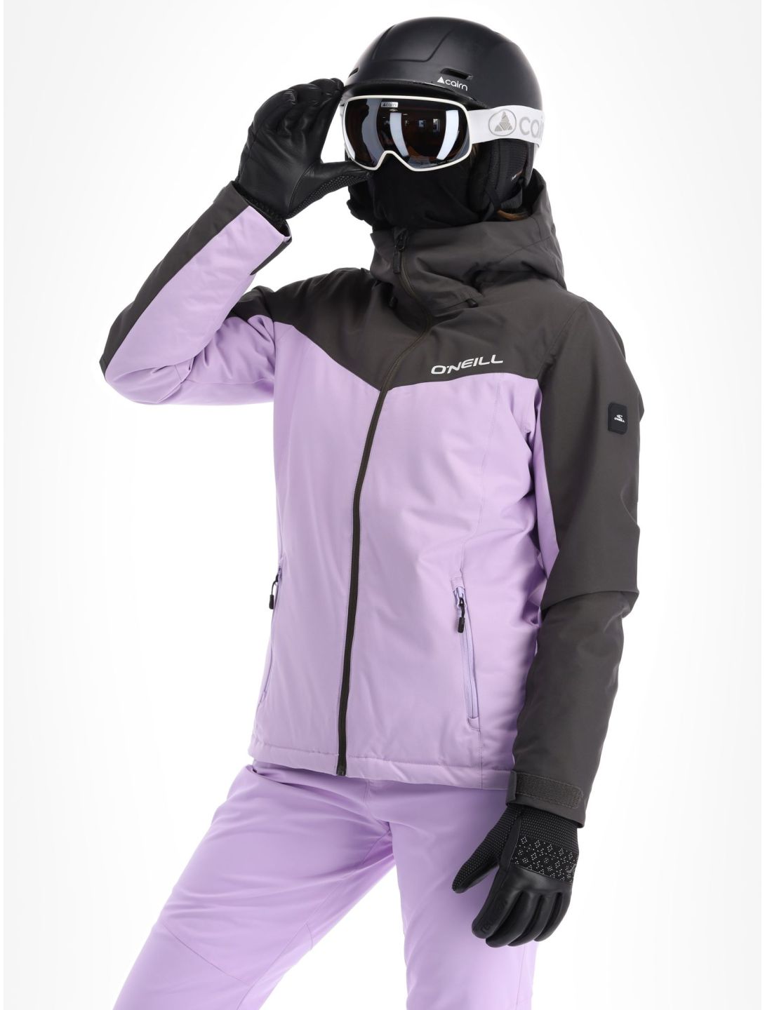 O'Neill, Aplite veste de ski femmes Raven Colour Block gris, rose 