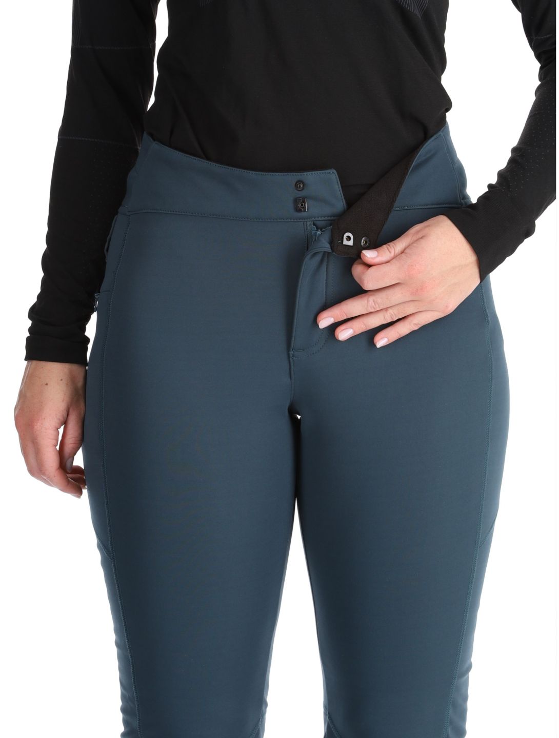 O'Neill, Blessed Softshell Hybrid Skinny pantalon de ski en softshell femmes Alma Steel bleu 