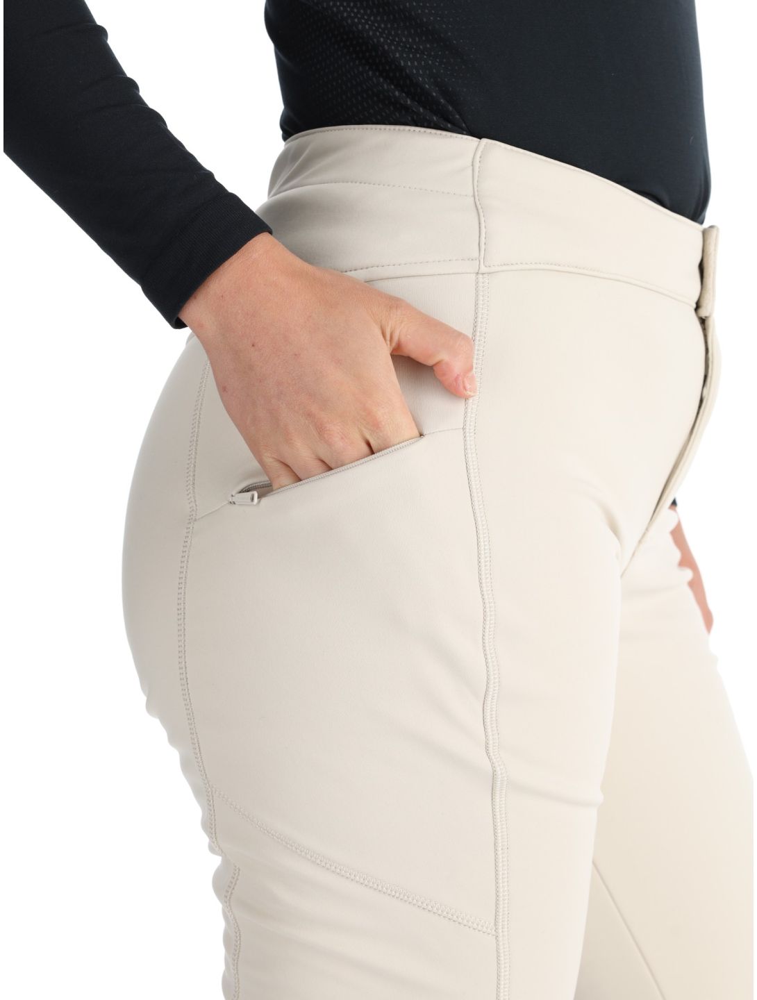 O'Neill, Blessed Softshell Hybrid Skinny pantalon de ski en softshell femmes Atmosphere blanc 