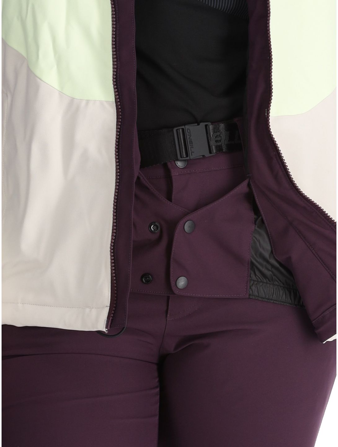 O'Neill, Carbonite Snow veste de ski femmes Aubergine Colour Block blanc, violet 