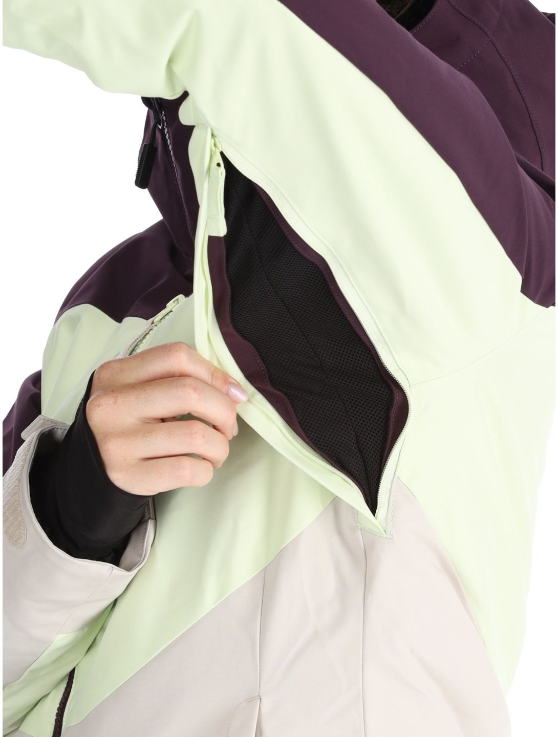 O'Neill, Carbonite Snow veste de ski femmes Aubergine Colour Block blanc, violet 