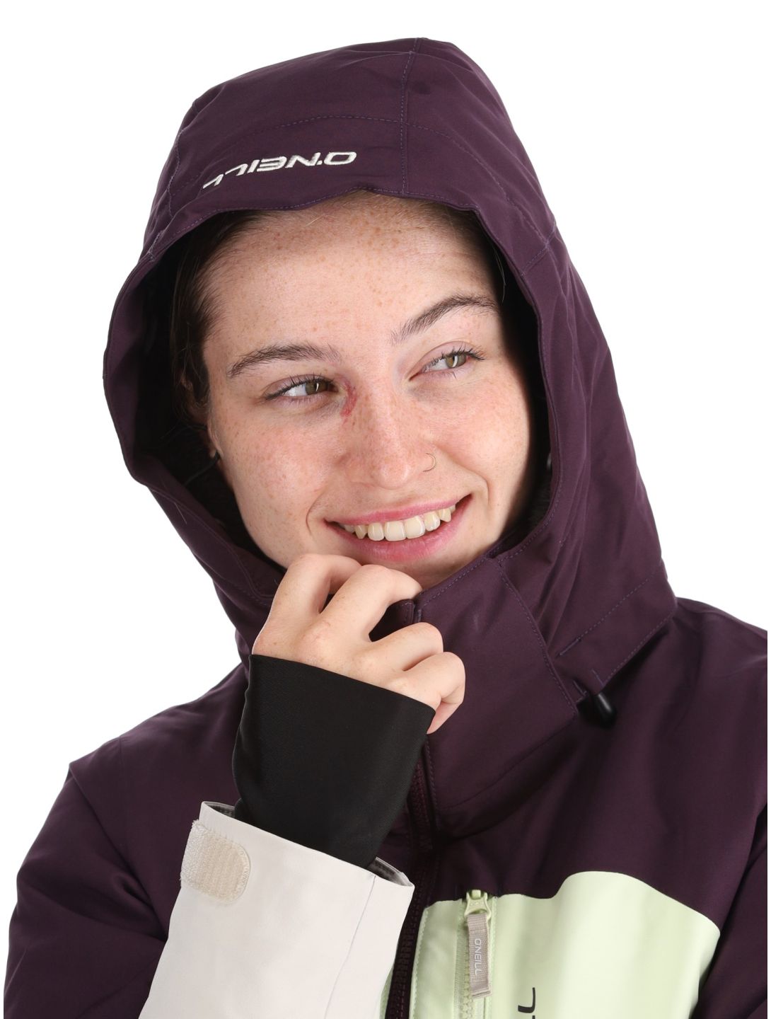 O'Neill, Carbonite Snow veste de ski femmes Aubergine Colour Block blanc, violet 