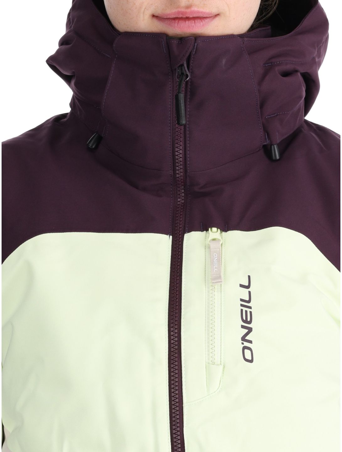 O'Neill, Carbonite Snow veste de ski femmes Aubergine Colour Block blanc, violet 