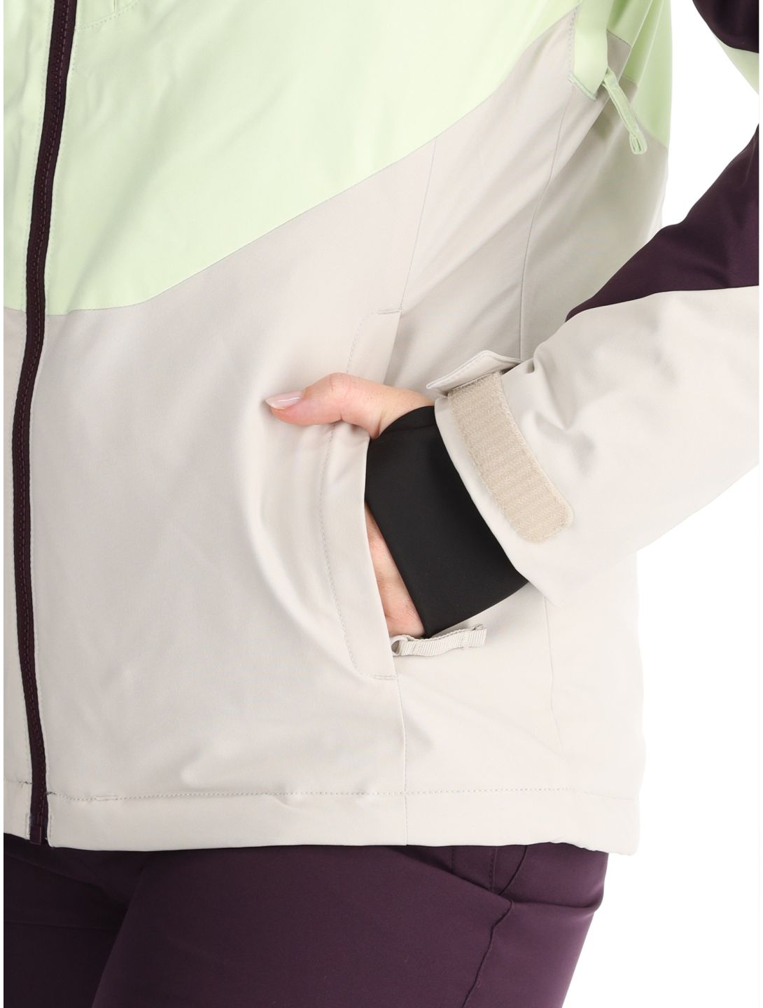 O'Neill, Carbonite Snow veste de ski femmes Aubergine Colour Block blanc, violet 