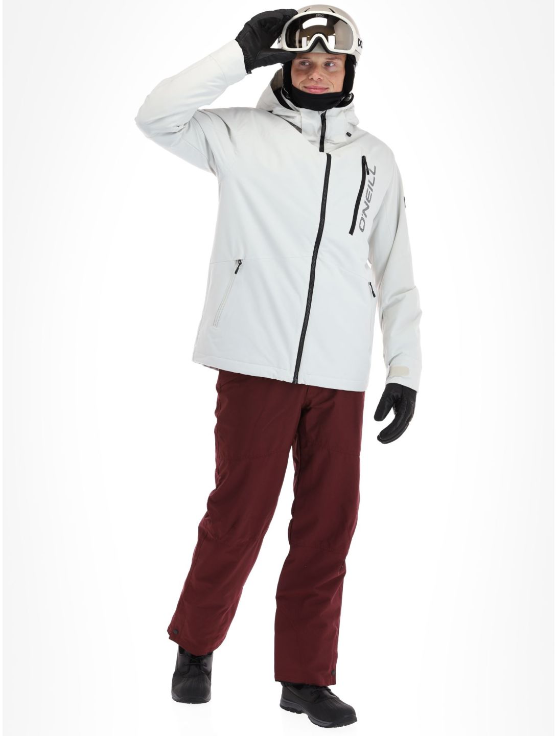 O'Neill, Hammer veste de ski hommes London Fog blanc 