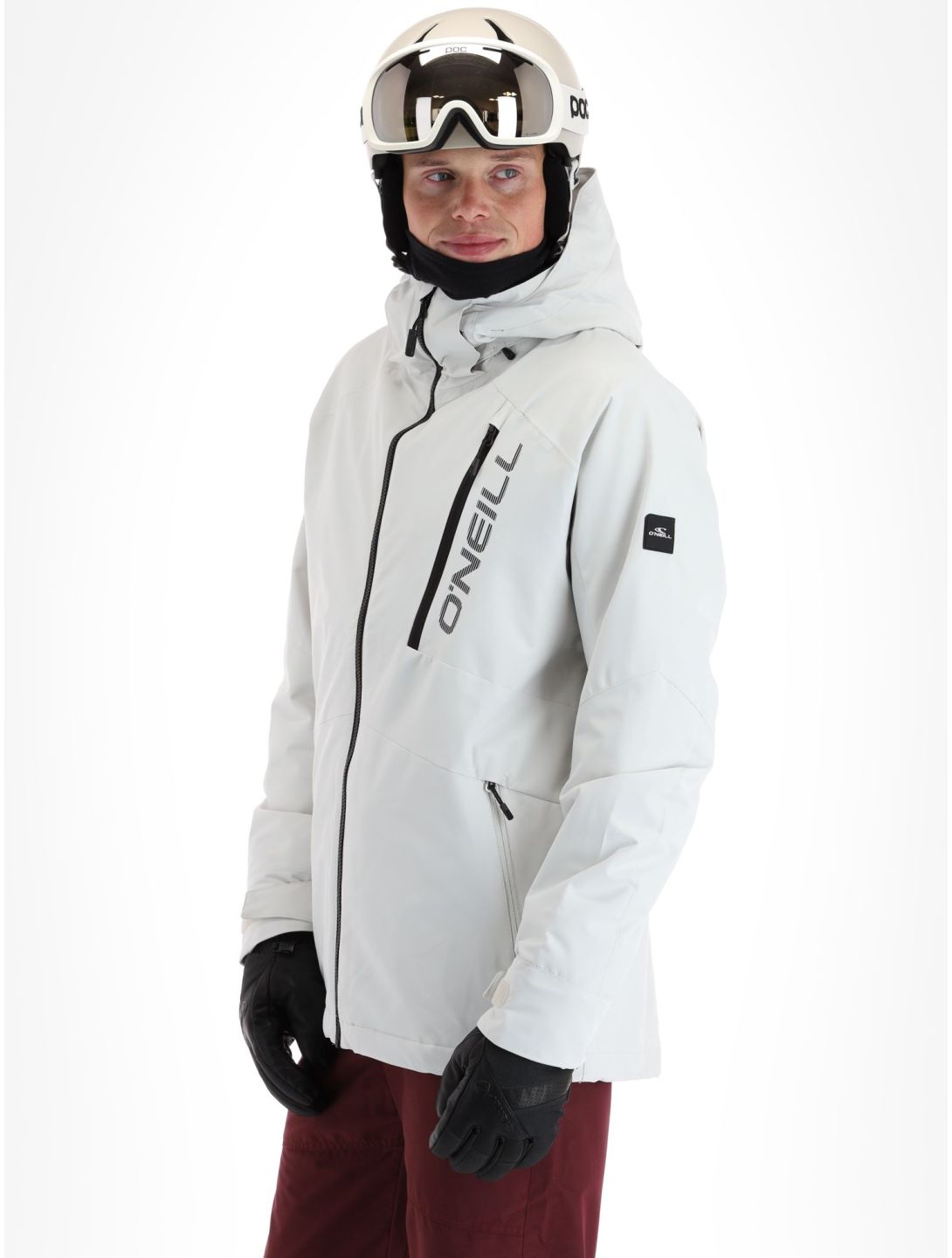 O'Neill, Hammer veste de ski hommes London Fog blanc 