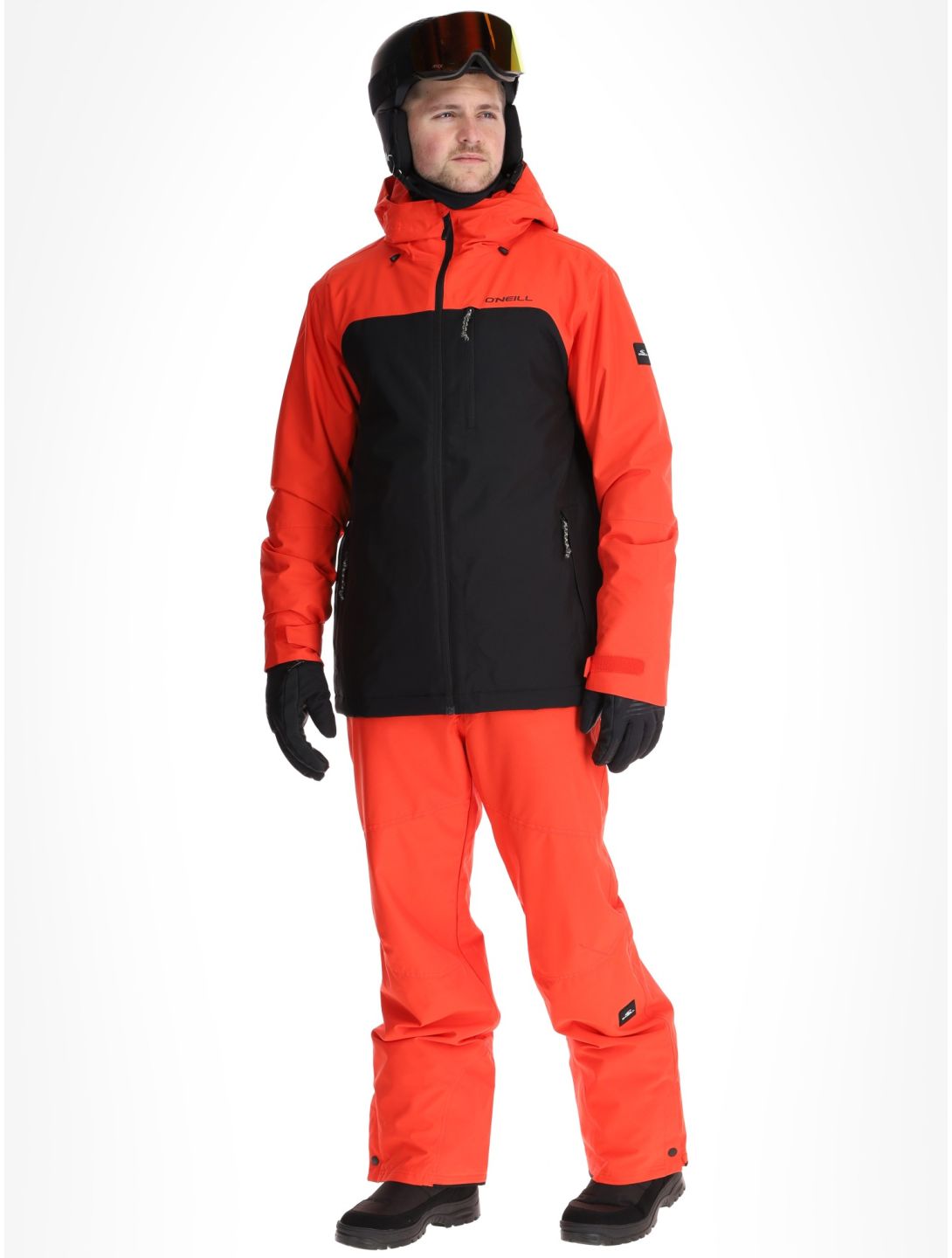 O'Neill, Hammer Plus Snow veste de ski hommes Black Out Colour Block noir, orange 