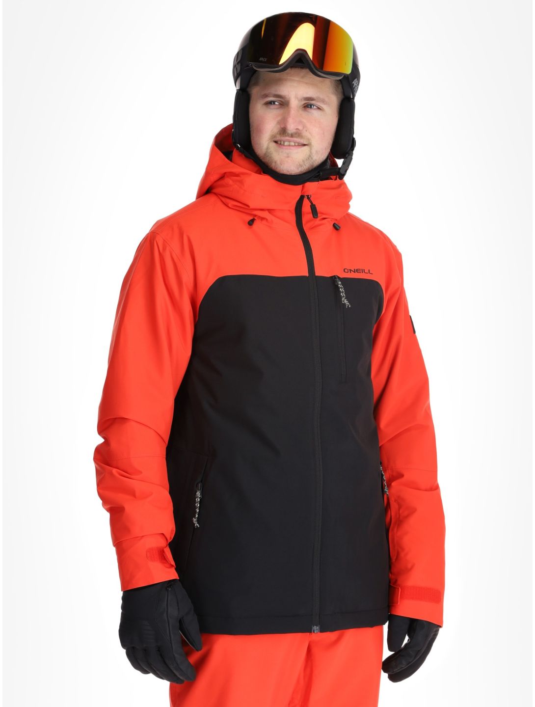 O'Neill, Hammer Plus Snow veste de ski hommes Black Out Colour Block noir, orange 