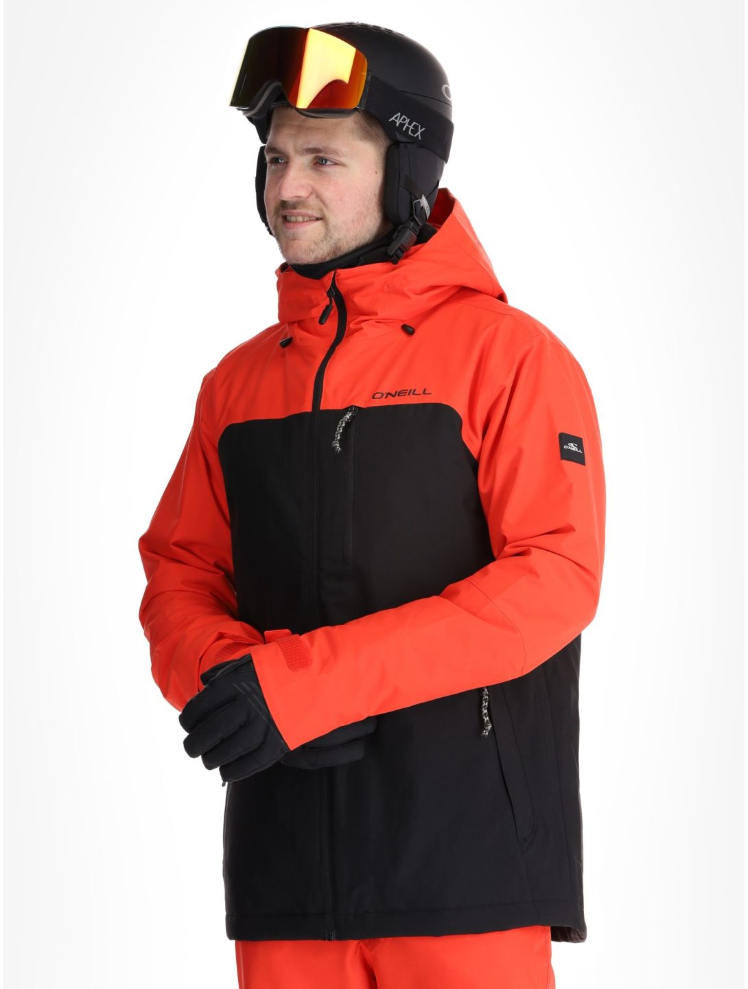 O'Neill, Hammer Plus Snow veste de ski hommes Black Out Colour Block noir, orange 