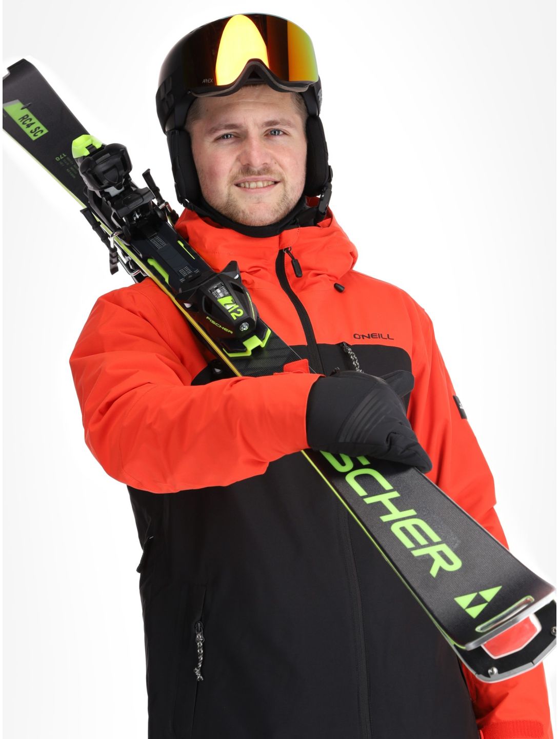 O'Neill, Hammer Plus Snow veste de ski hommes Black Out Colour Block noir, orange 