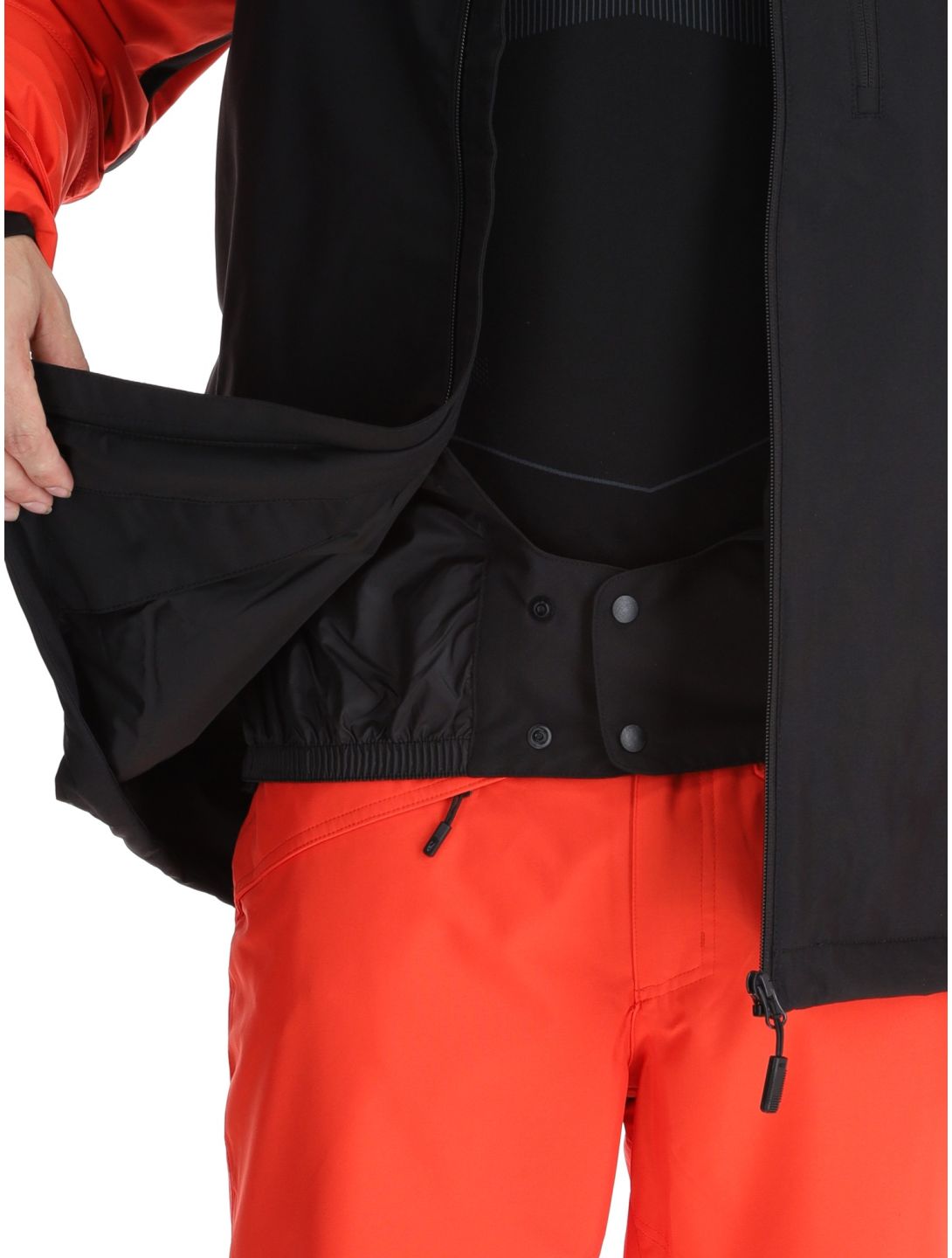 O'Neill, Hammer Plus Snow veste de ski hommes Black Out Colour Block noir, orange 