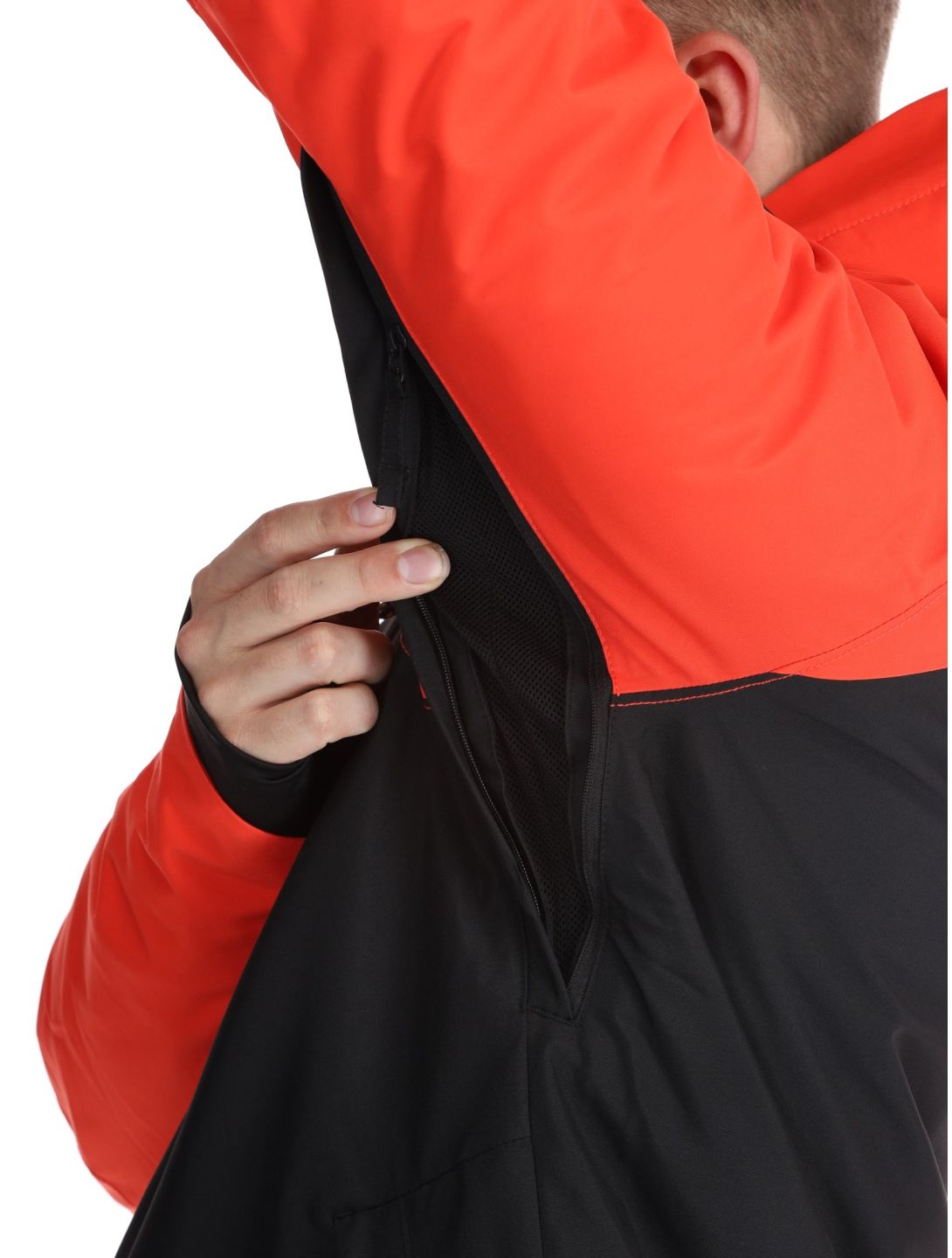 O'Neill, Hammer Plus Snow veste de ski hommes Black Out Colour Block noir, orange 