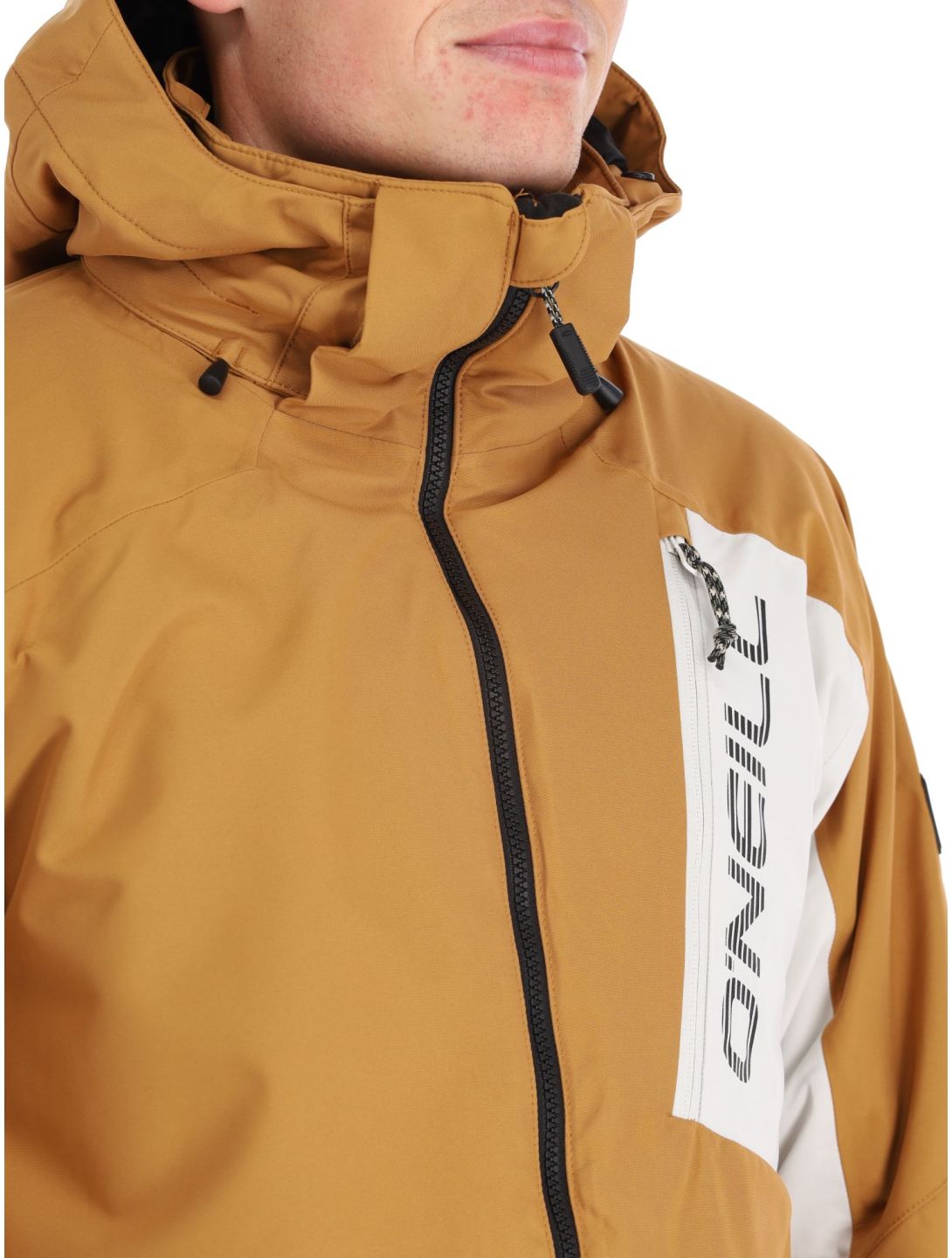 O'Neill, Jacksaw veste de ski hommes Rich Caramel Colour block brun, orange 