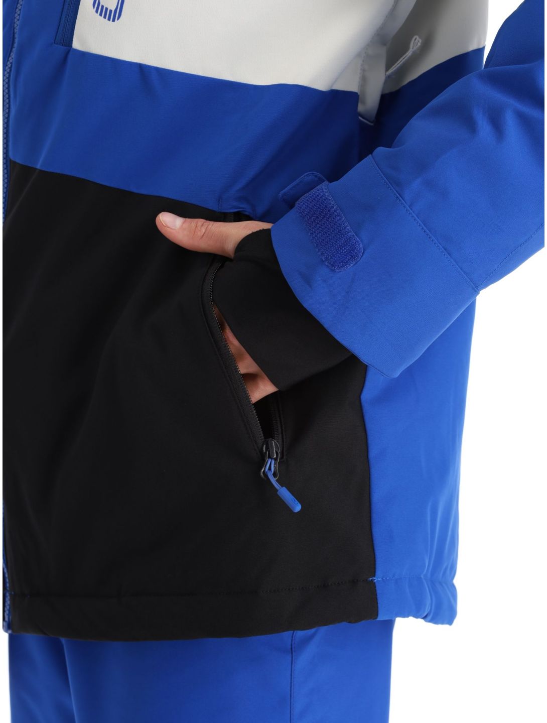 O'Neill, Jacksaw veste de ski hommes Surf the Web Colour Block bleu, gris 