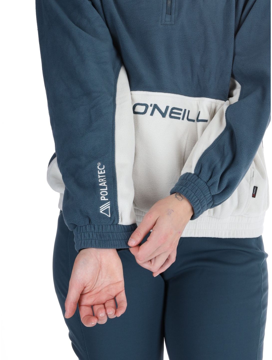 O'Neill, O'riginals Polartec 100HZ pull femmes Alma Steel blanc, bleu 