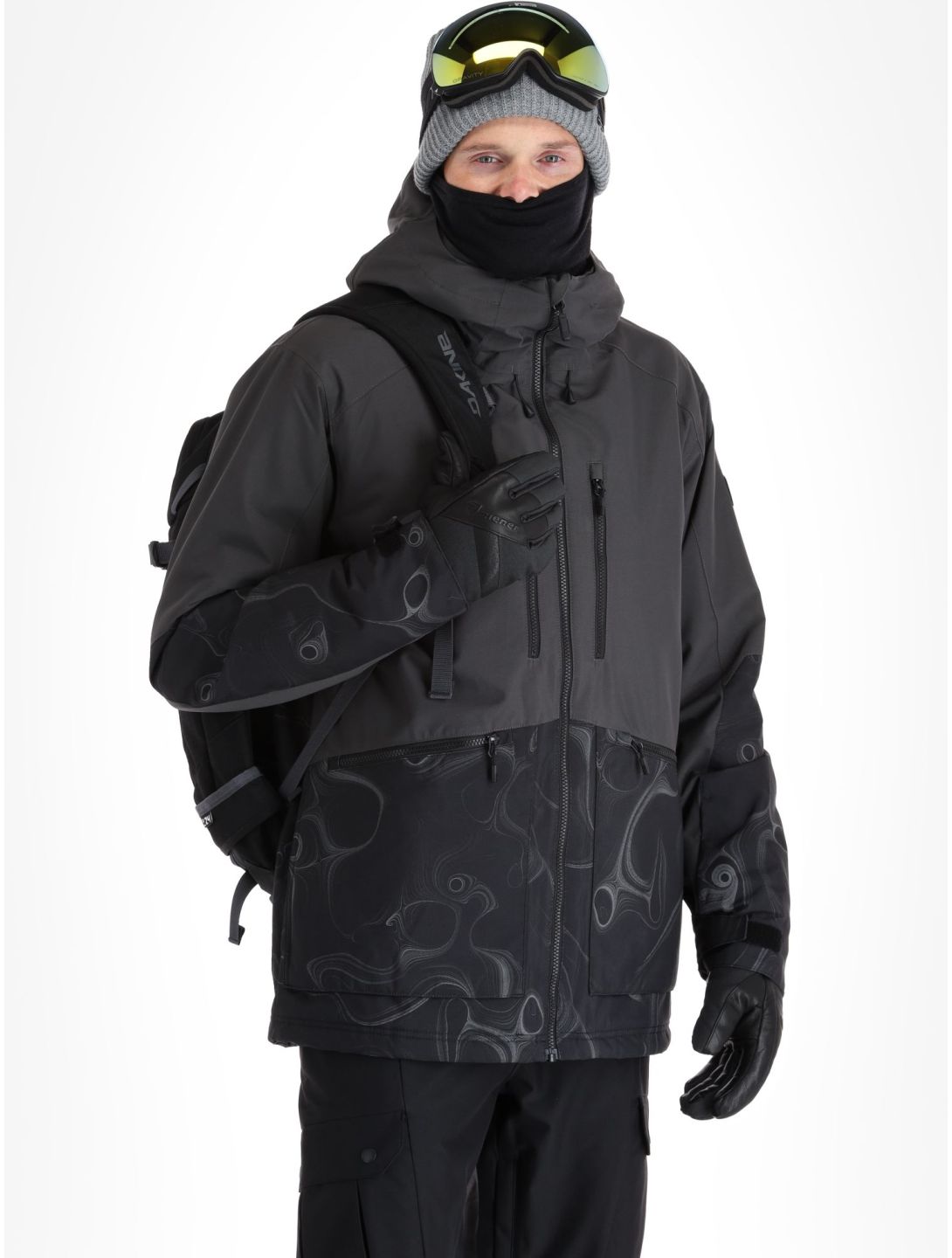 O'Neill, Texture veste de ski hommes Black Out Colour Block noir 